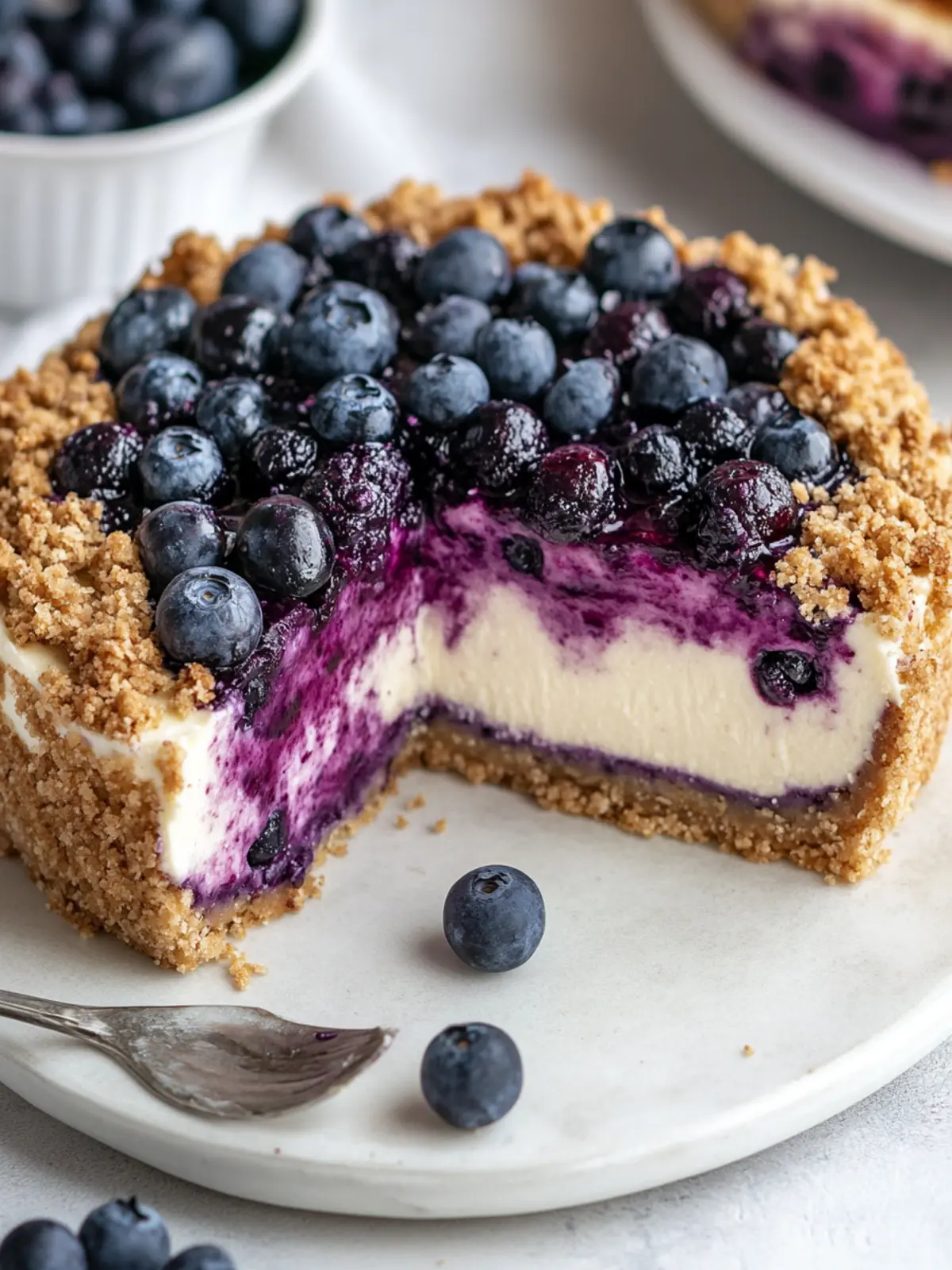Decadent Blueberry Crumble Cheesecake You'll Crave Again 3 Blueberry Crumble Cheesecake