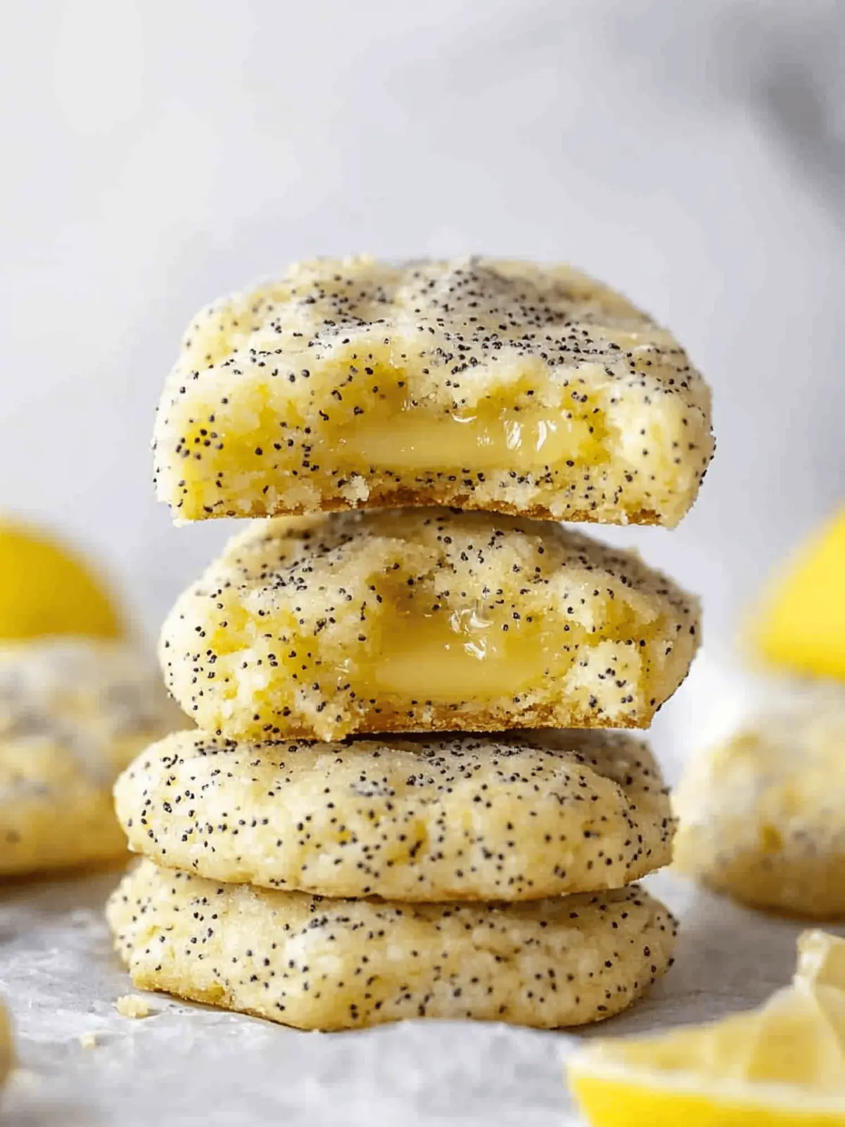CRUMBL Lemon Poppy Seed Cookies with Lemon Curd Surprise 4 CRUMBL lemon poppy seed cookies with lemon curd filling