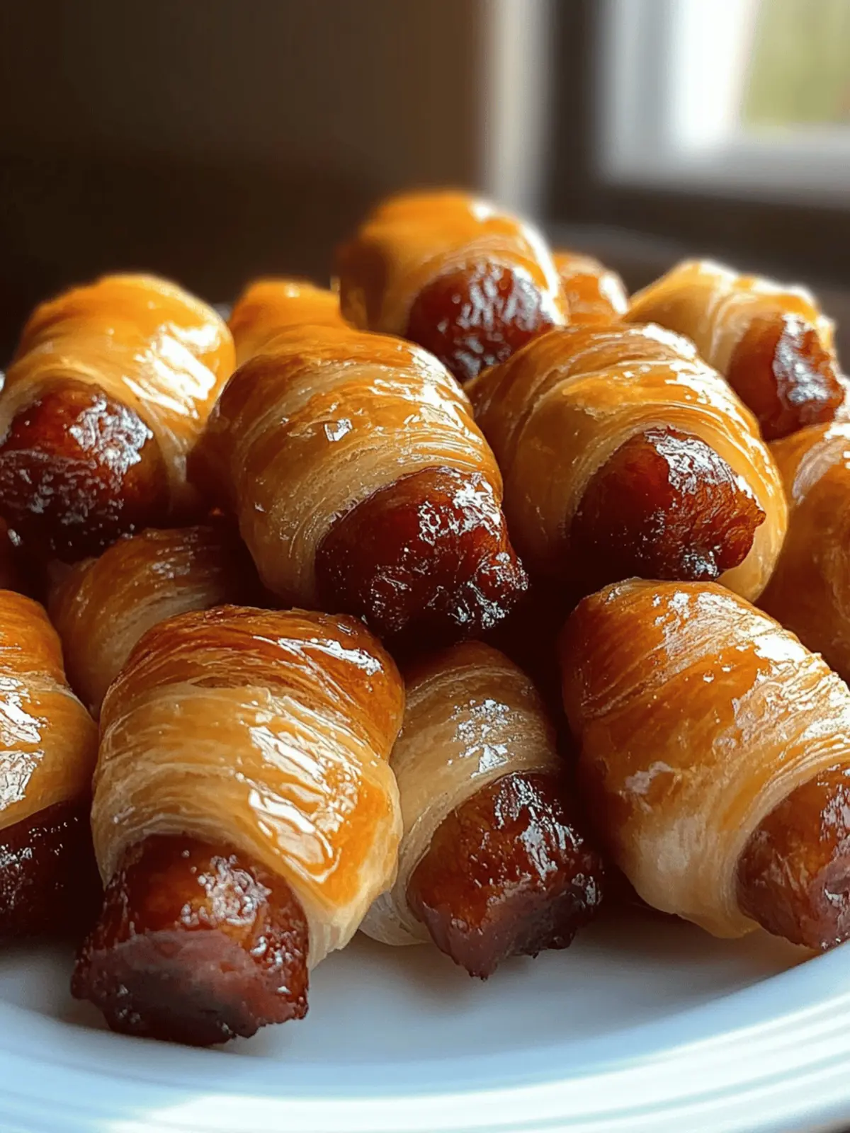 Glazed Pigs in a Blanket: Your New Favorite Party Snack! 2 Glazed Pigs in a Blanket