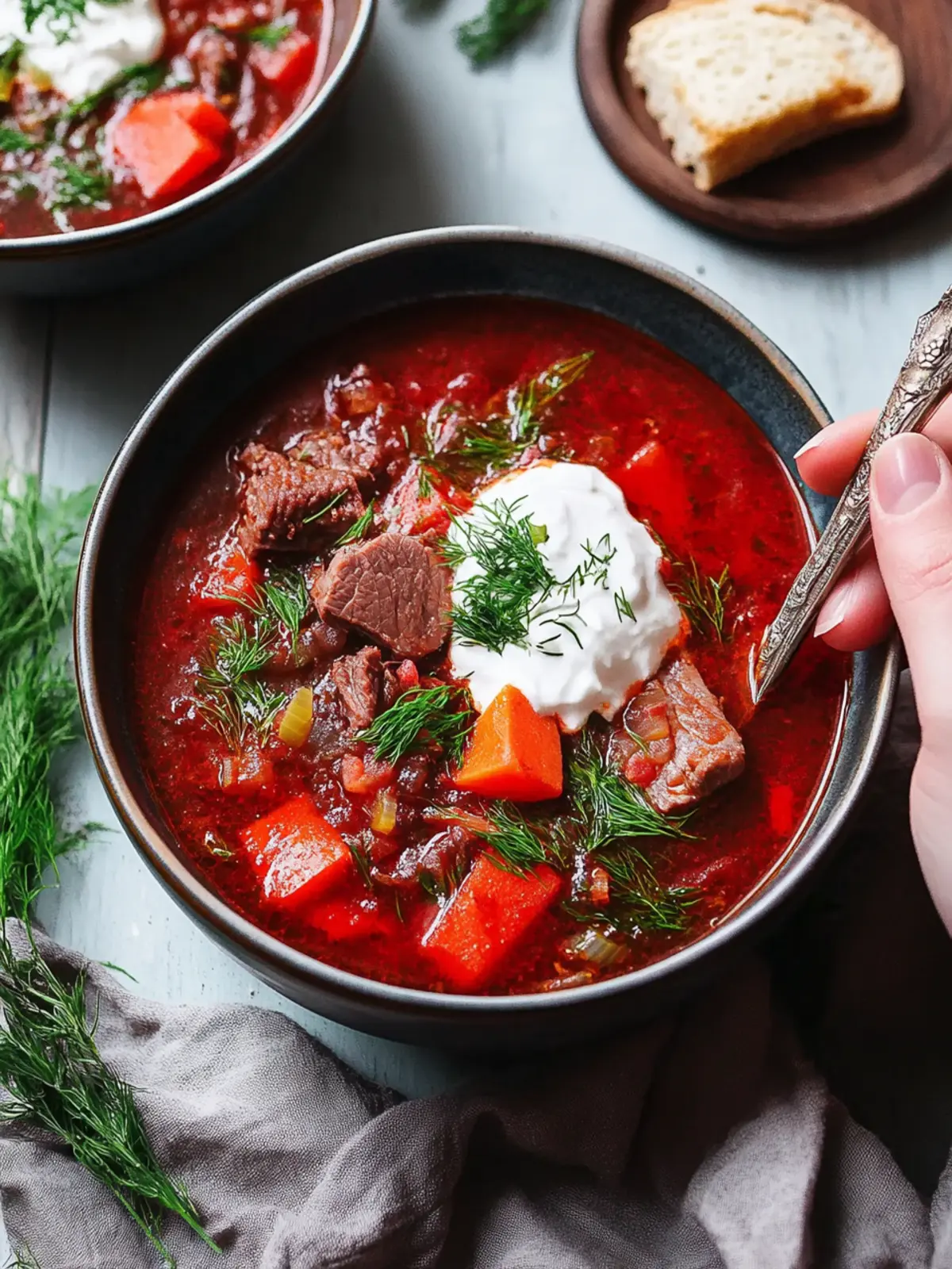 Hearty Borscht Soup with Beef for Cozy Nights In 4 Borscht Soup with Beef