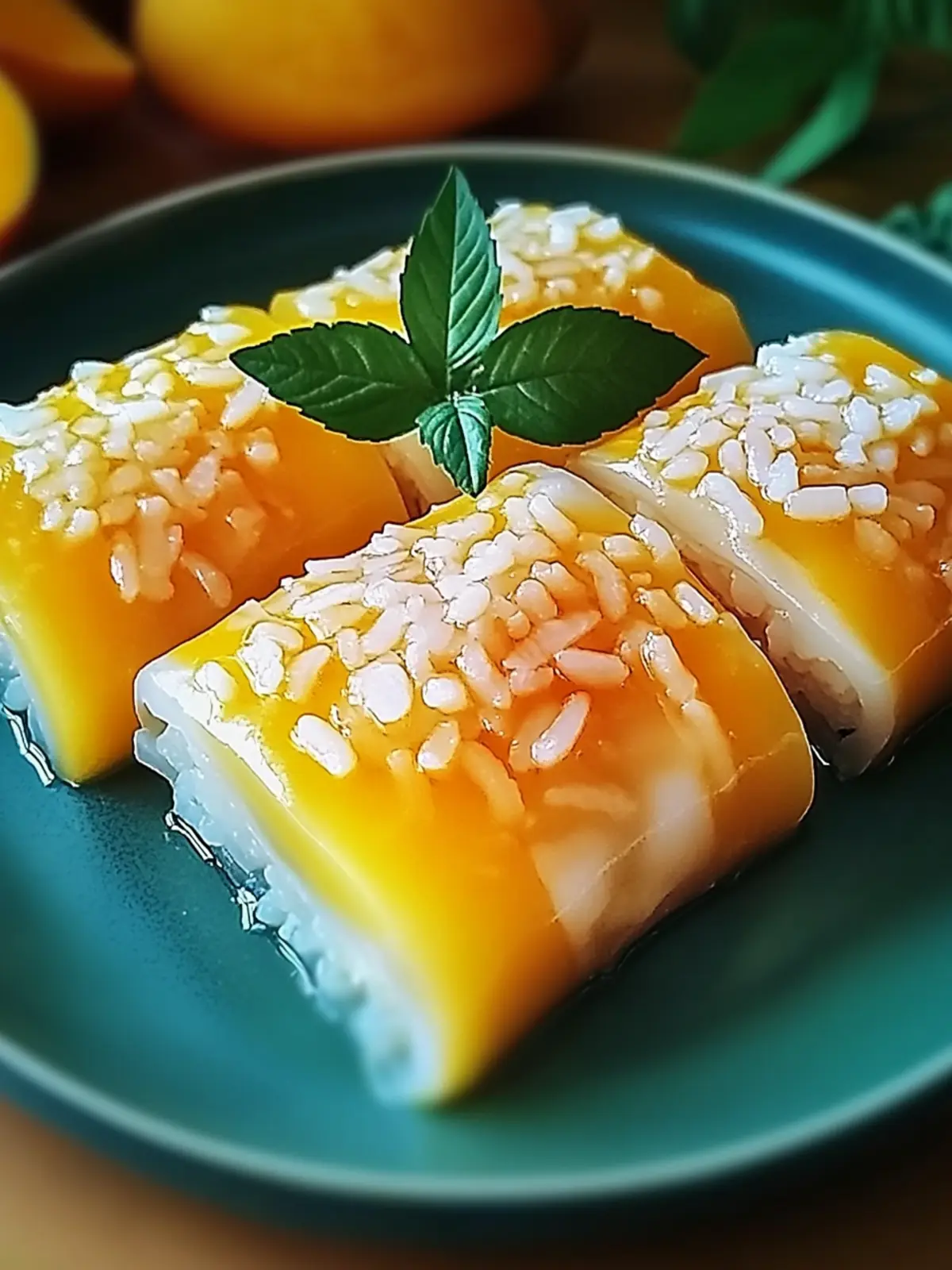 Sweet Mango Sticky Rice Rolls for a Refreshing Vegan Treat 2 Sweet Mango Sticky Rice Rolls