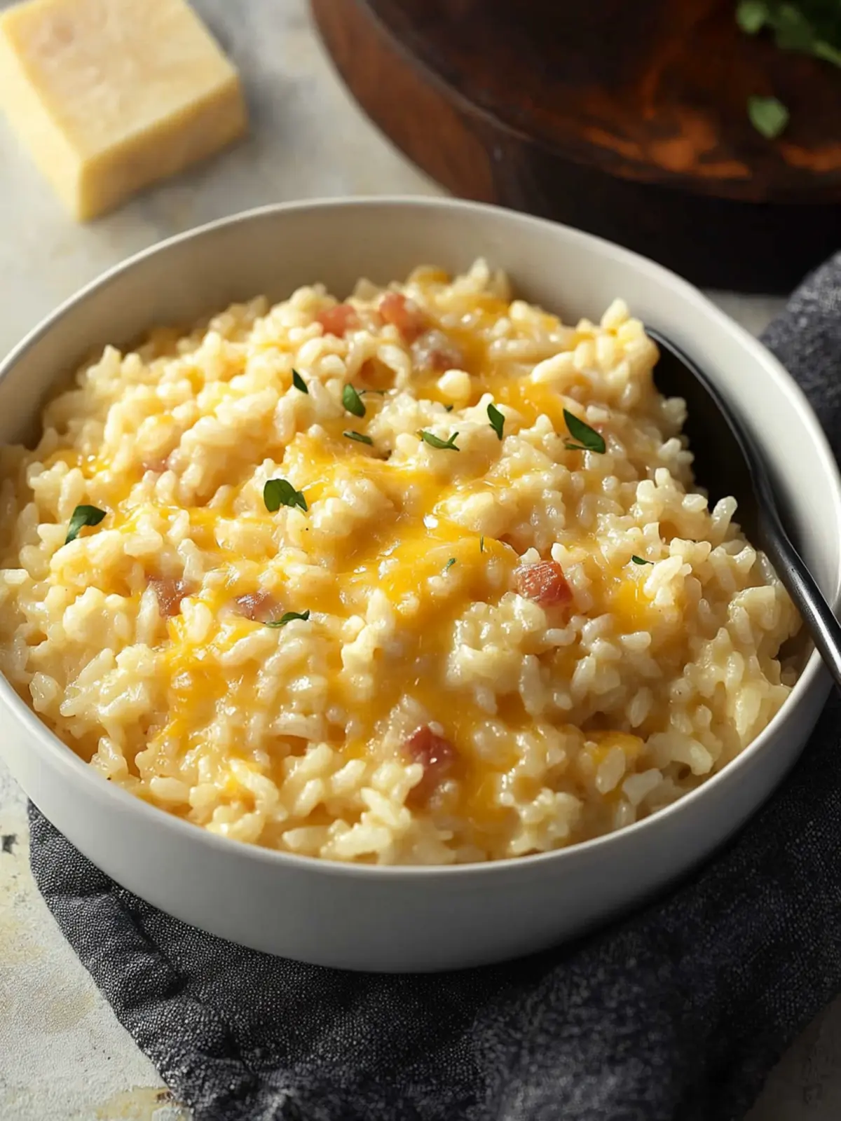 Cheesy Rice Delight: The Ultimate Creamy Comfort Food 2 Cheesy Rice