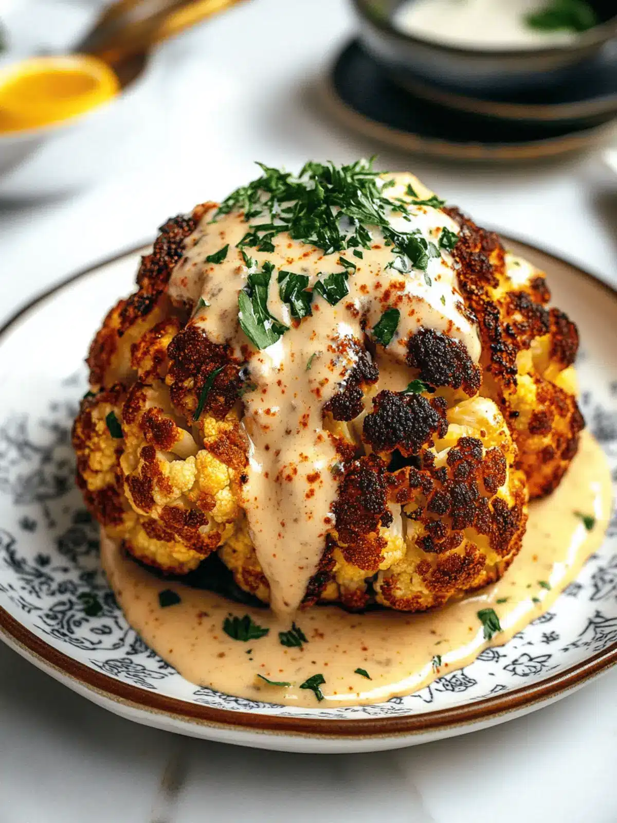 Roasted Cauliflower with Sauce That Wows Your Taste Buds 2 Roasted Cauliflower with Sauce