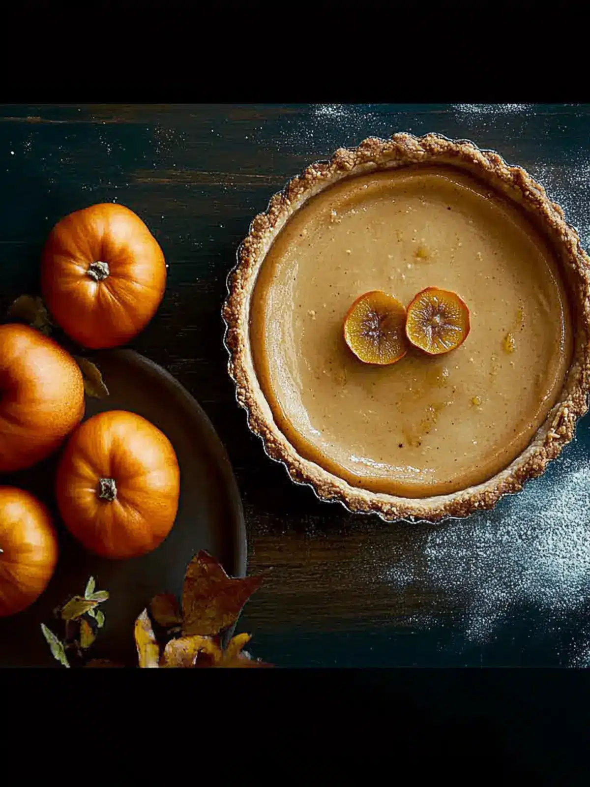 Persimmon Tart with Brown Butter Batter - Your Holiday Showstopper 2 Persimmon Tart with Brown Butter Batter