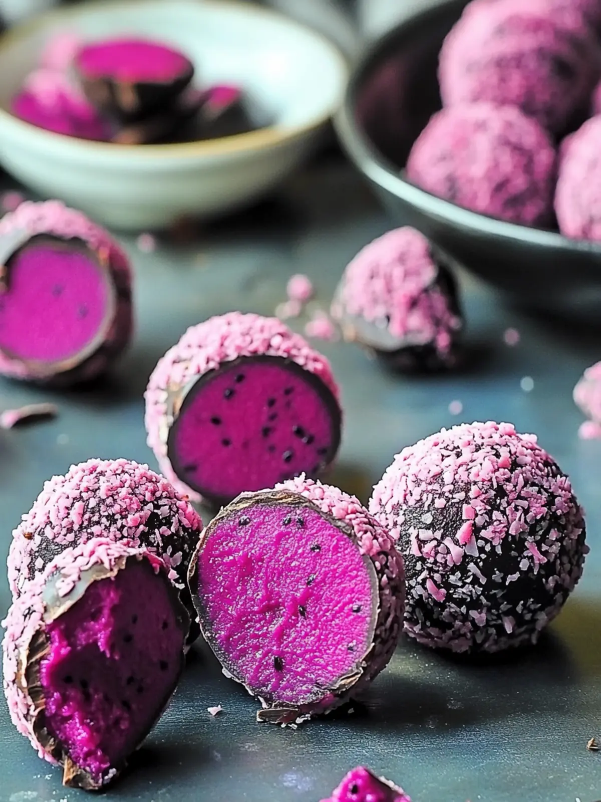 Dark Chocolate Dragon Fruit Coconut Treats for Guilt-Free Joy 2 Dark Chocolate Dragon Fruit Coconut Treats