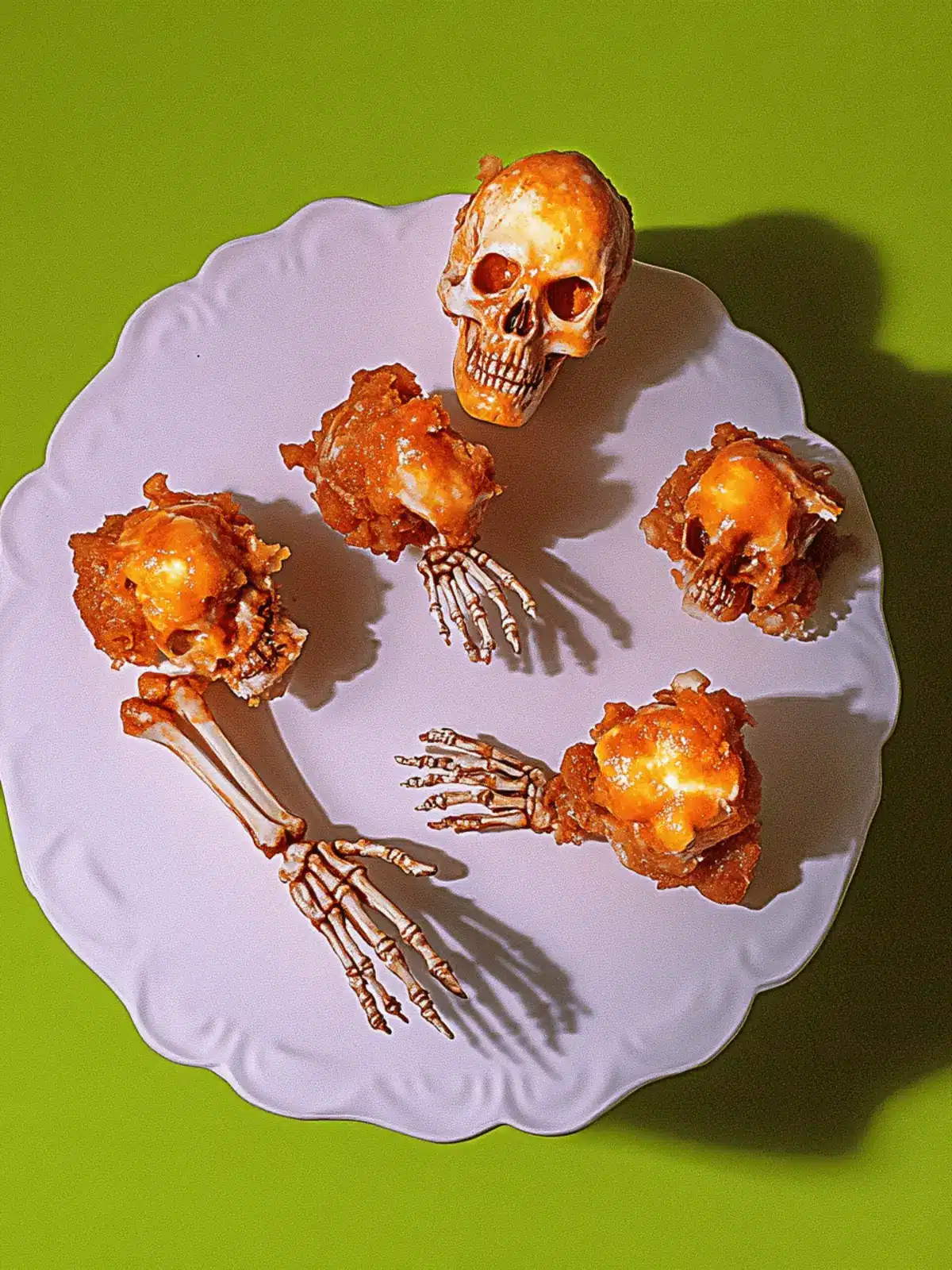 Crispy Skeleton Snacks: Spooky Chicken Wings for Halloween Fun 4 Skeleton Snacks