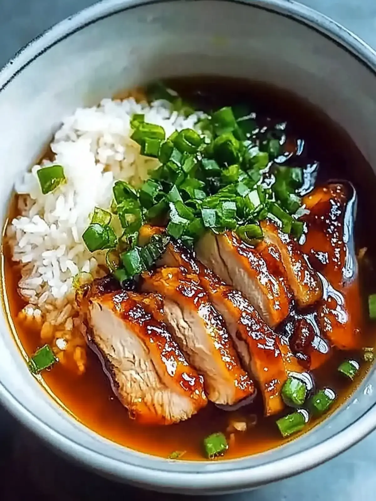 Caramelised Soy Chicken in Garlic Ginger Broth with Rice Delight 3 Caramelised Soy Chicken in Garlic Ginger Broth with Rice