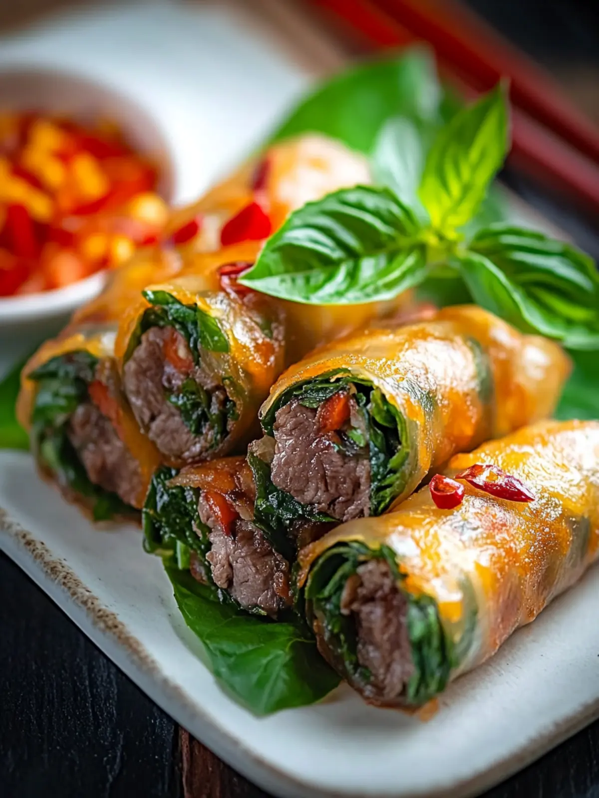 Golden Crispy Thai Basil Beef Rolls You Can Master Fast 2 Golden Crispy Thai Basil Beef Rolls