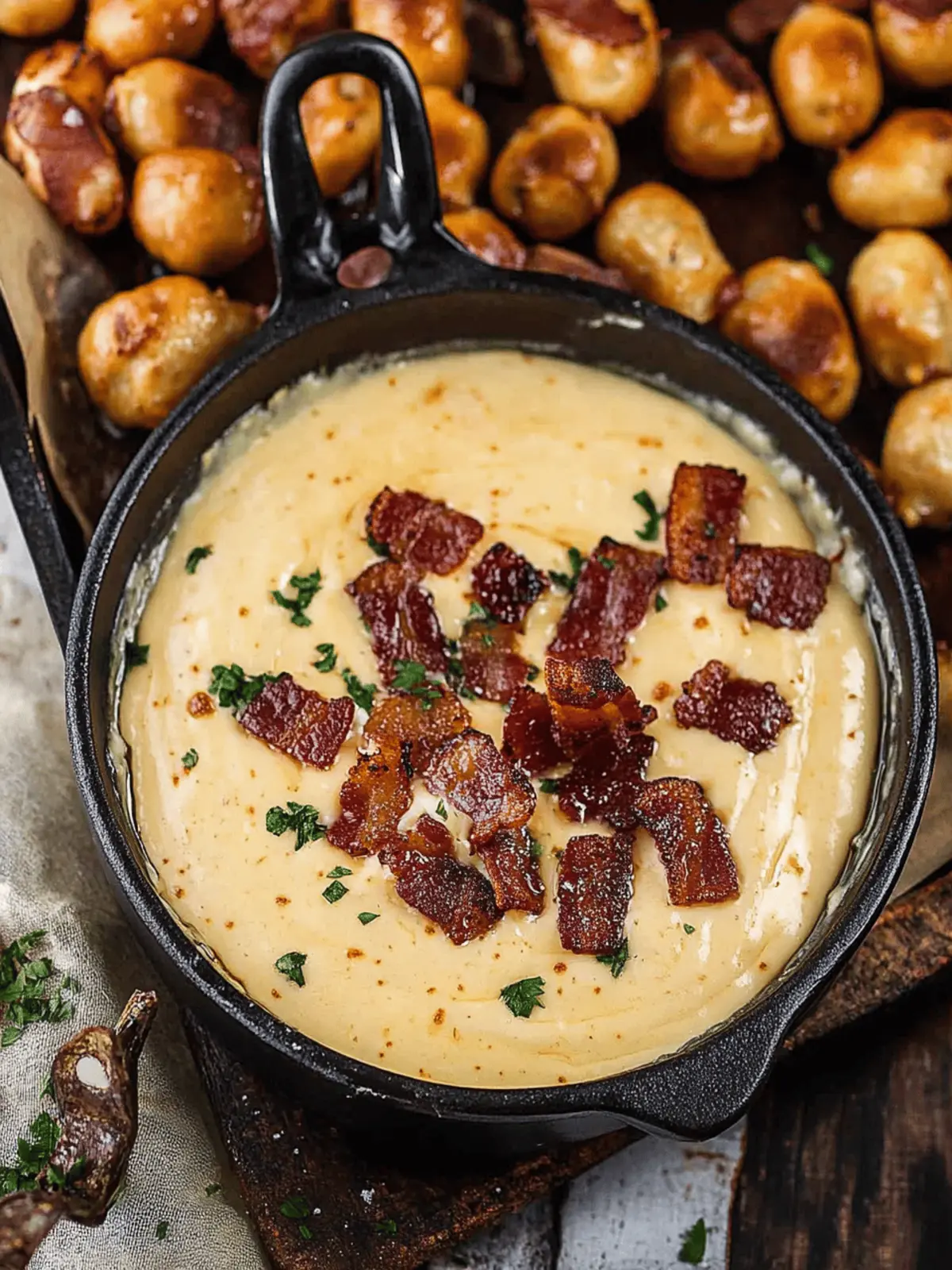 Irresistible Beer Cheese Dip with Bacon for Game Day Fun 4 Beer Cheese Dip with Bacon