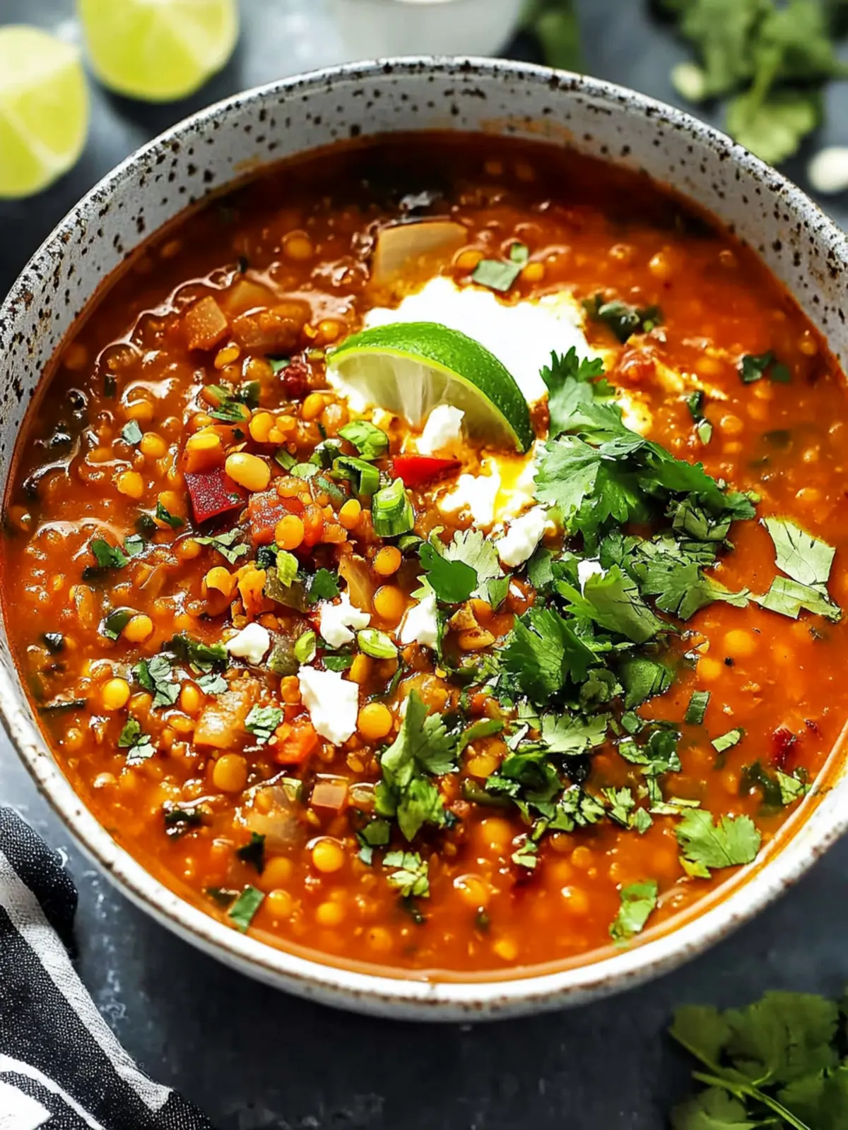 Vegan Lentil Tortilla Soup Ready in Just 20 Minutes! 4 Vegan Lentil Tortilla Soup