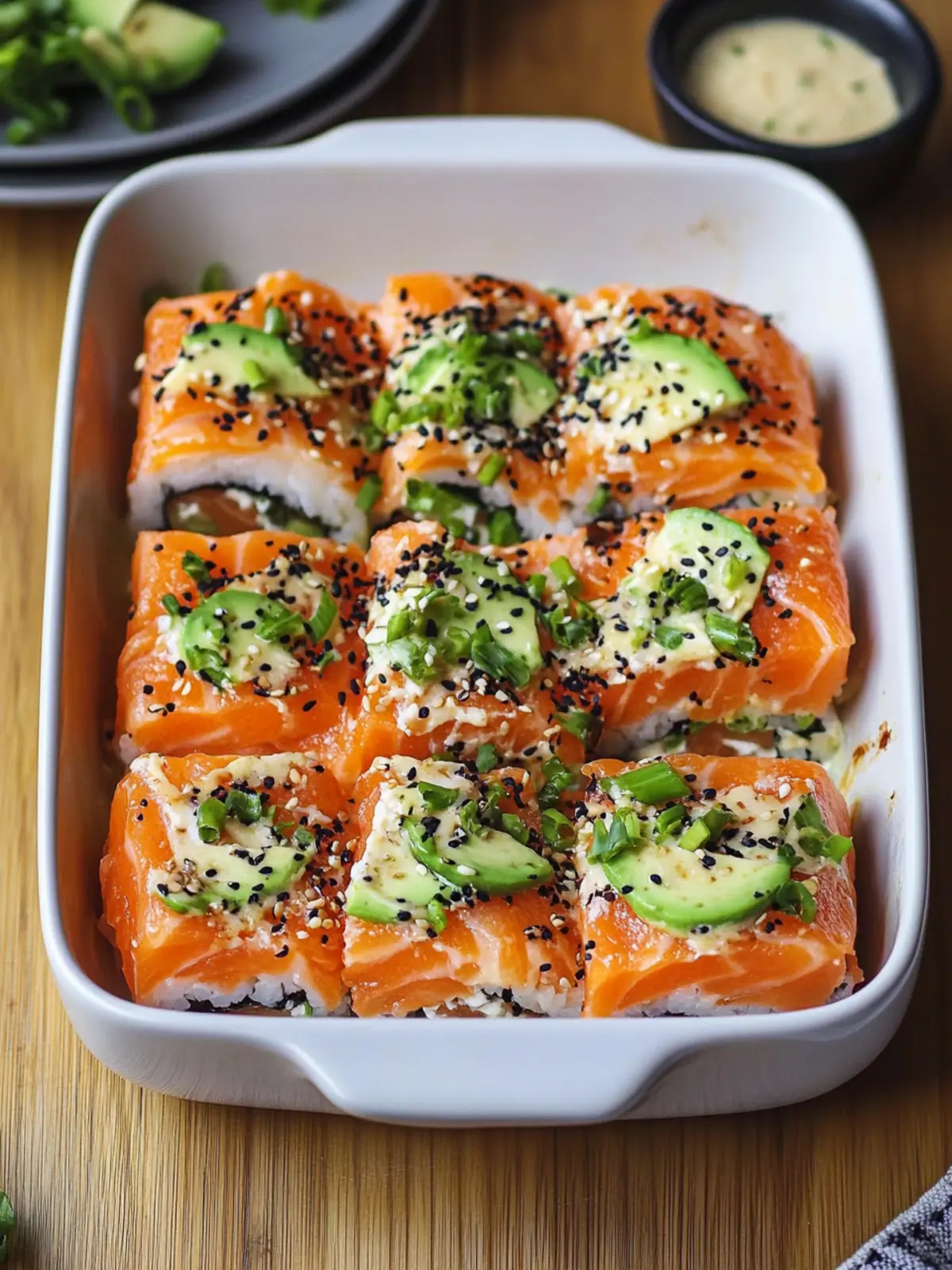 Delicious Salmon Sushi Bake: Your New Favorite Comfort Food 2 Salmon Sushi Bake