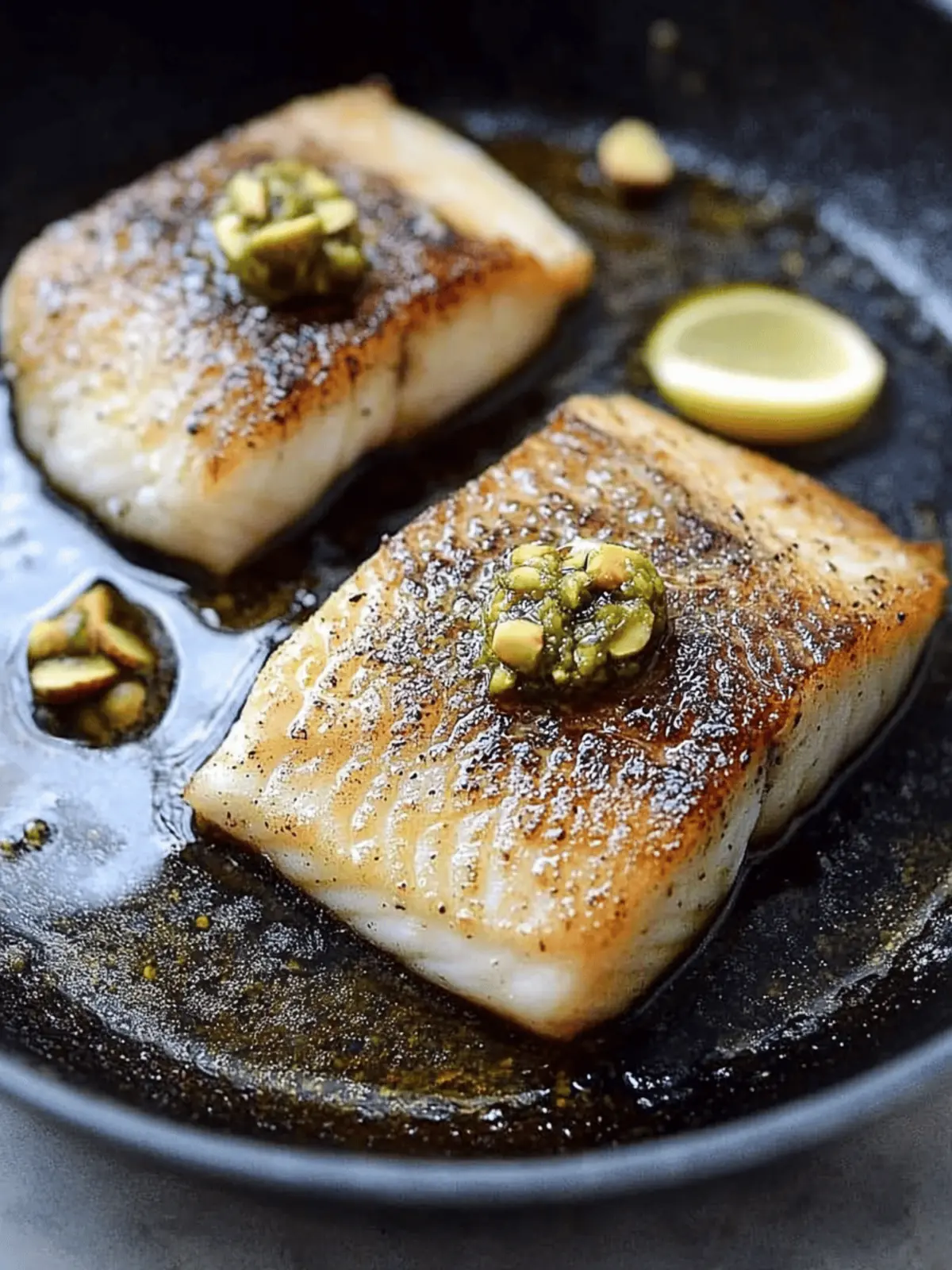 Crisp Skillet Sea Bass with Pistachio Butter: Flavor Unleashed 2 Crisp Skillet Sea Bass with Pistachio Butter