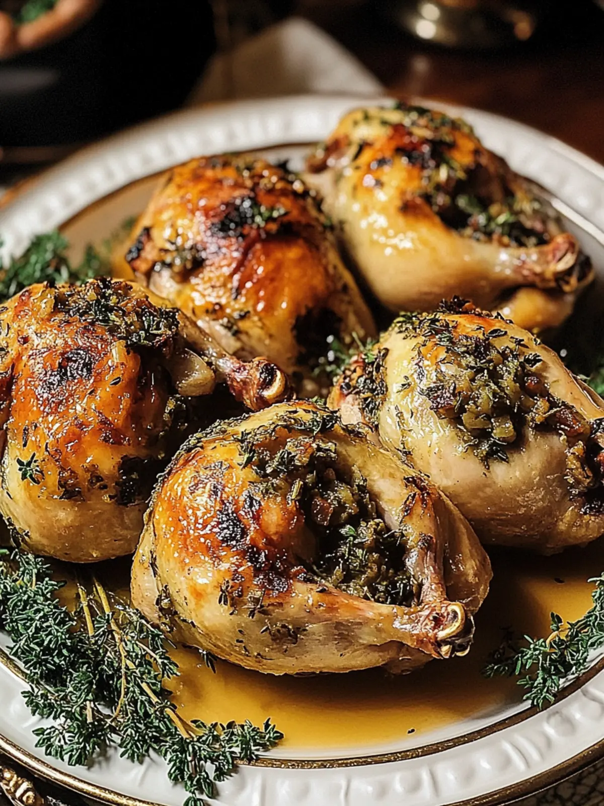 Stuffed Cornish Game Hens: Elevate Your Dinner Game! 4 Stuffed Cornish Game Hens