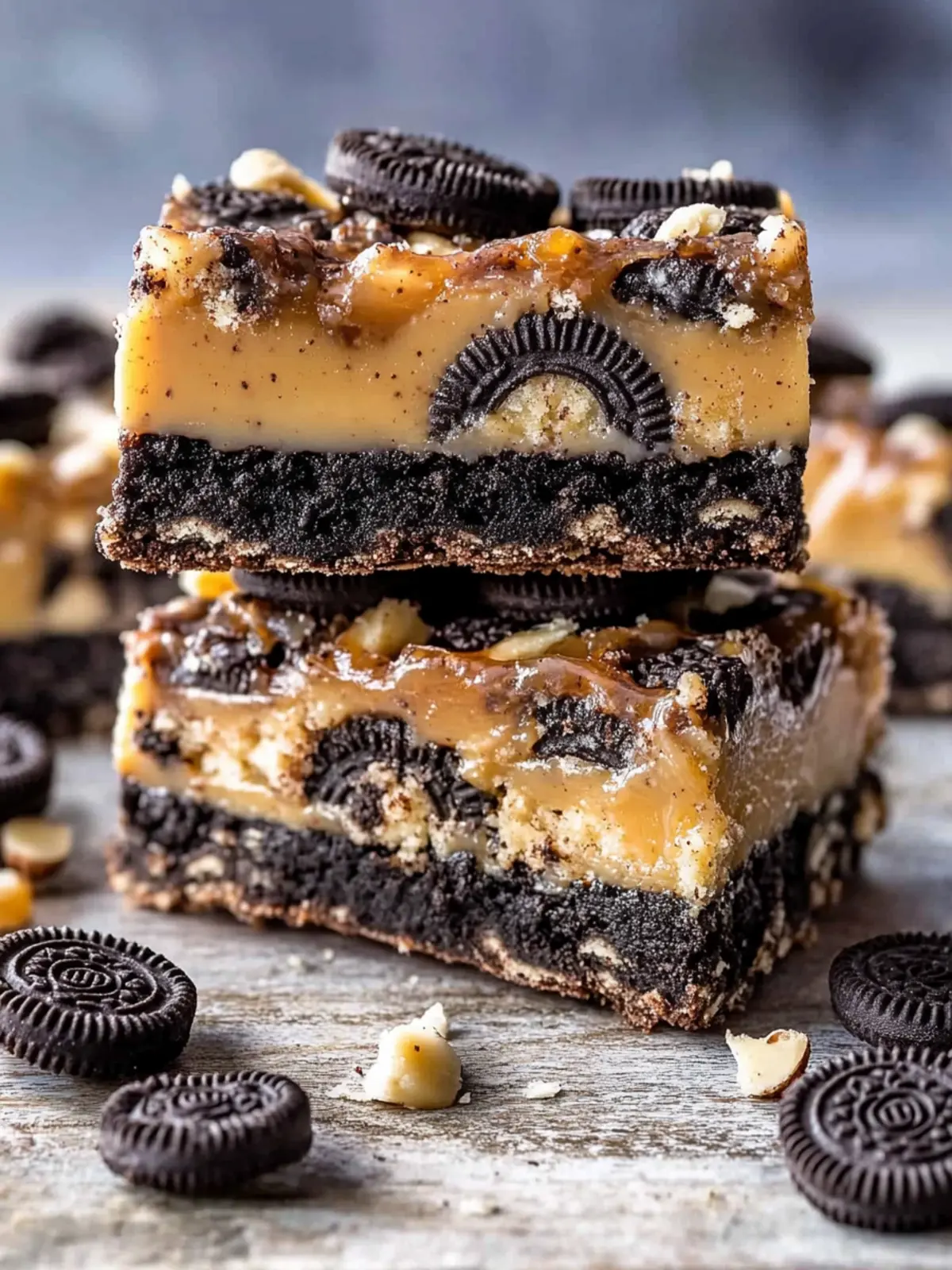 Decadent 4-Ingredient Oreo Caramel Crunch Bars in Minutes 4 4-Ingredient Oreo Caramel Crunch Bars