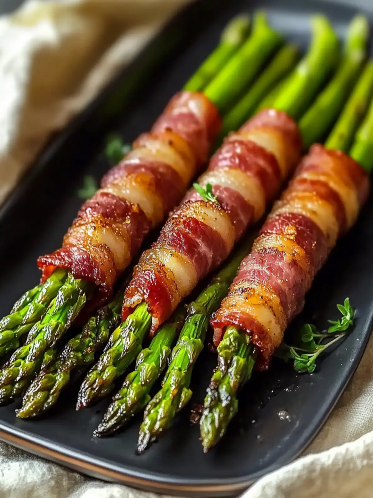 Crispy Air Fryer Bacon Wrapped Asparagus Your New Favorite Side 4 Crispy Air Fryer Bacon Wrapped Asparagus