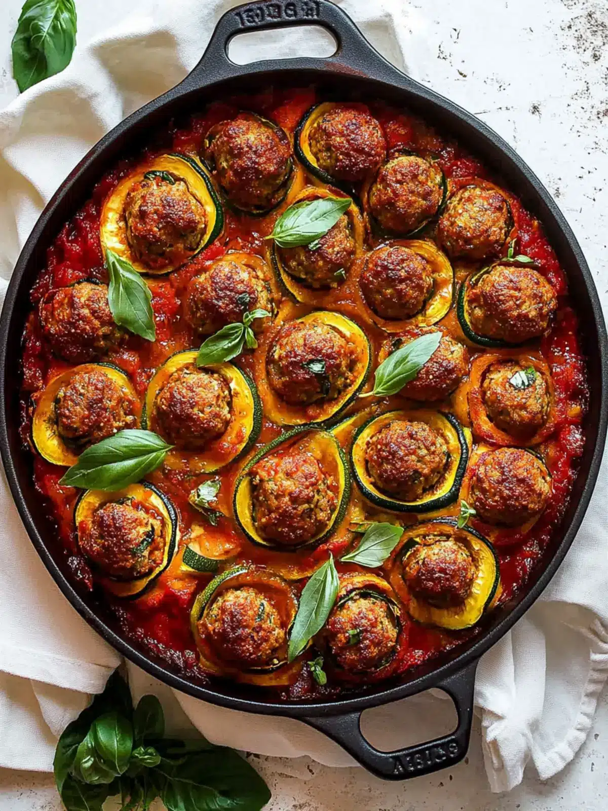 Moroccan Spiral Meatball Zucchini Bake Your New Family Favorite 3 Moroccan Spiral Meatball Zucchini Bake