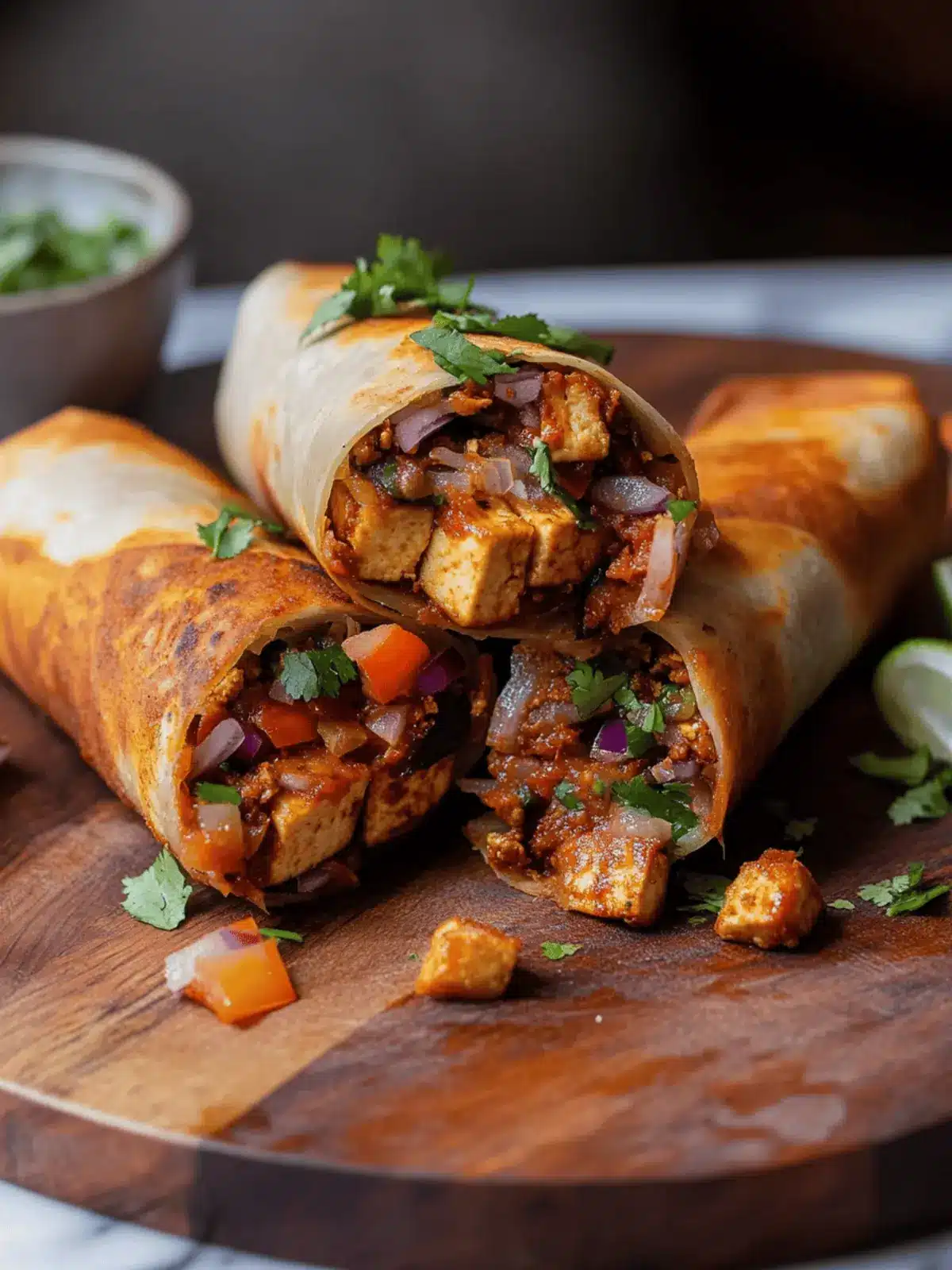 Crispy Tofu Burritos with Spicy Potatoes for Ultimate Flavor 4 Crispy Tofu Burritos with Spicy Potatoes