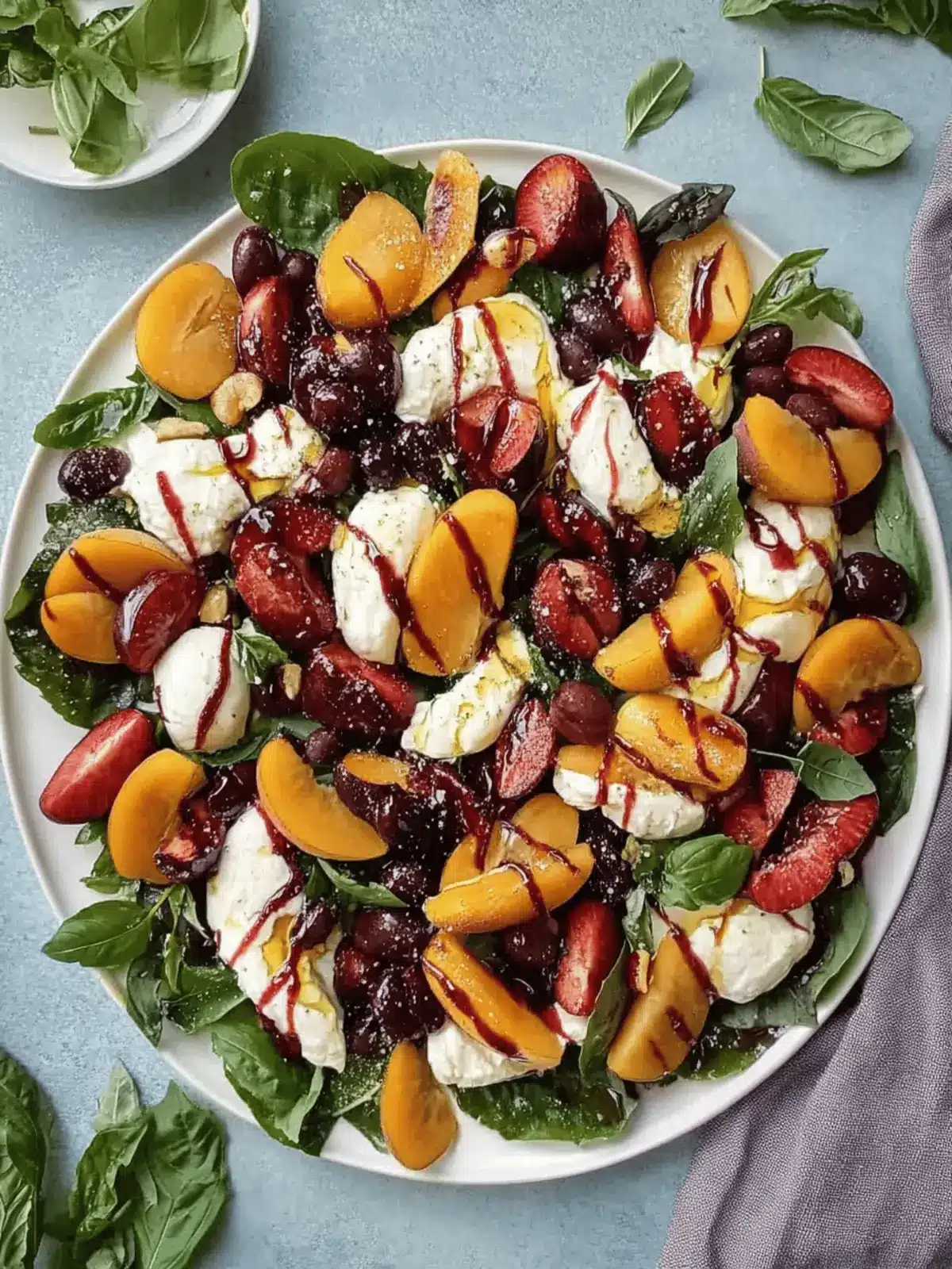 Stone Fruit Salad with Burrata: Your New Summer Favorite 2 Stone Fruit Salad with Burrata