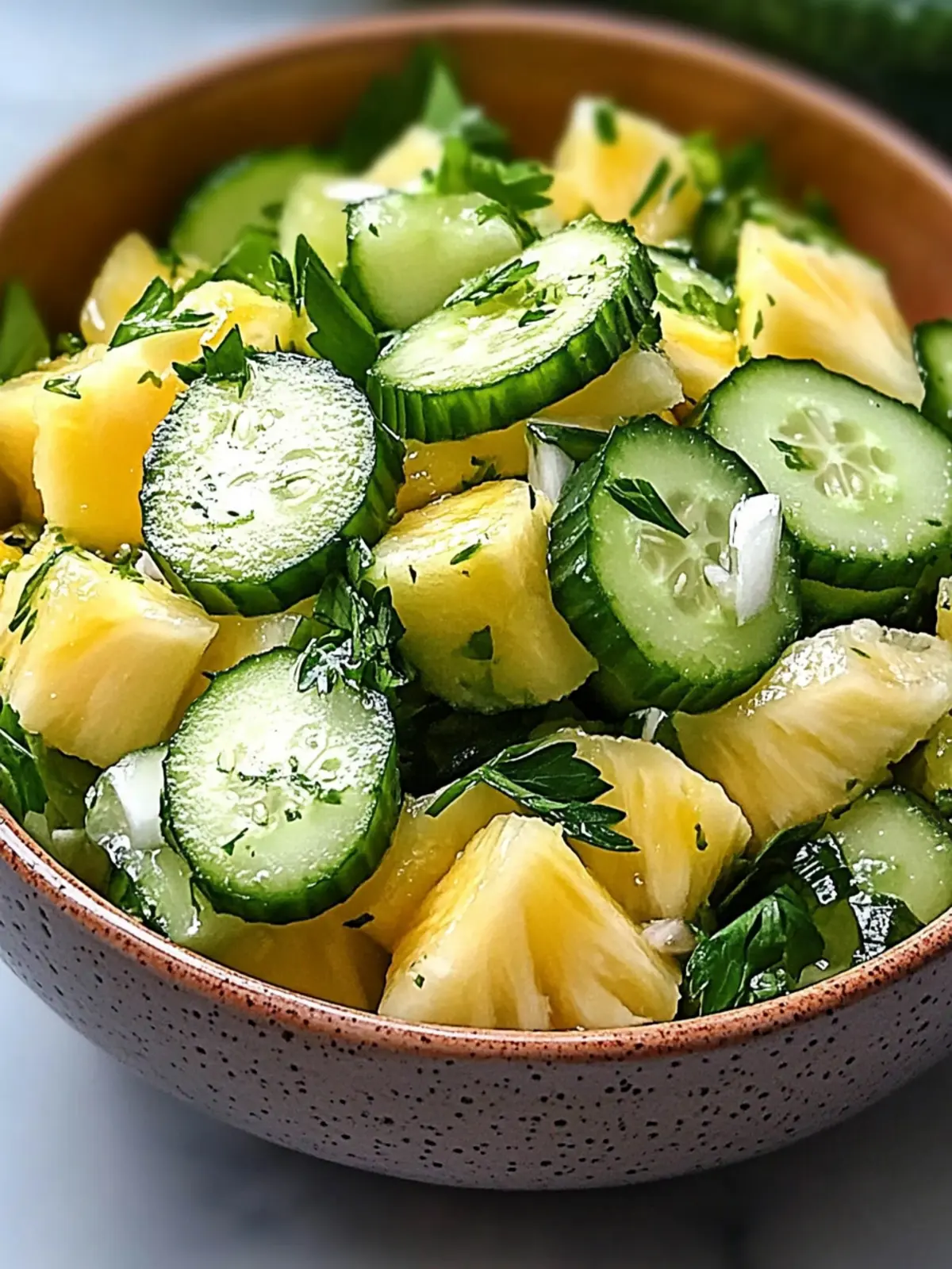 Tropical Pineapple Cucumber Salad for Ultimate Refreshment 2 Pineapple Cucumber Salad