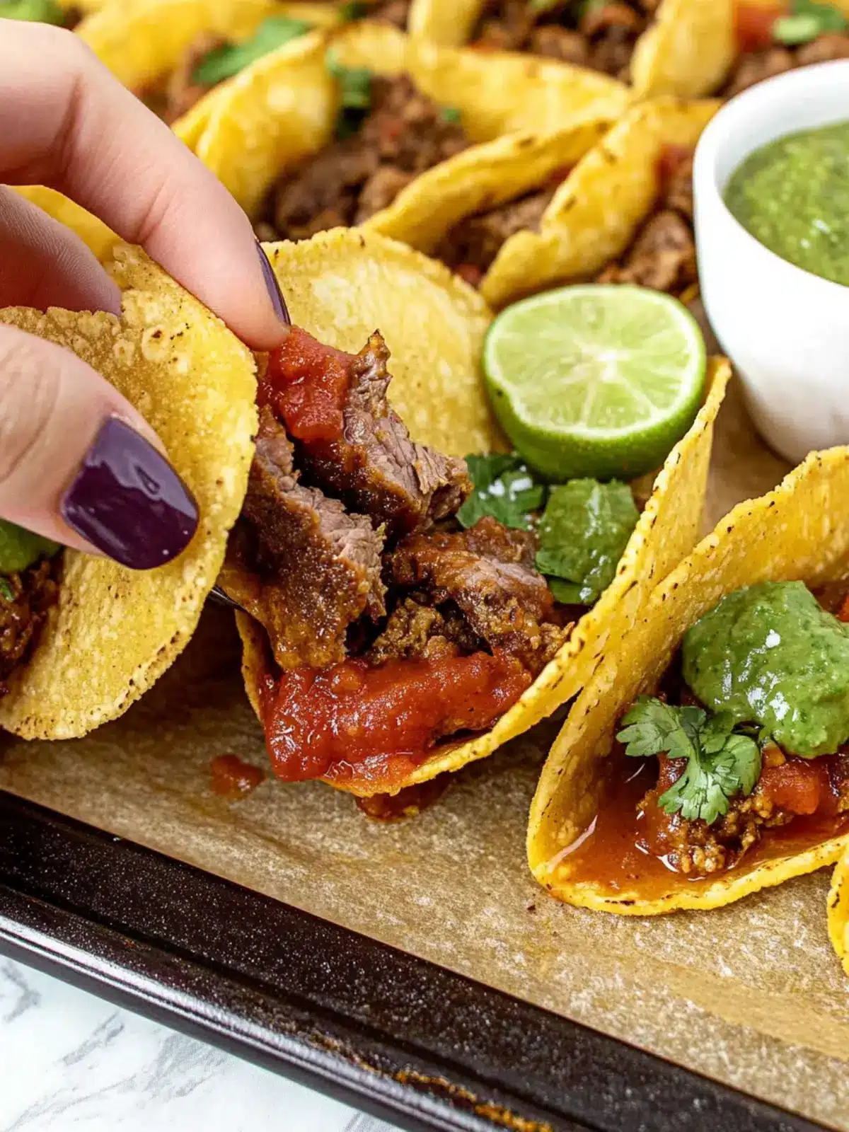 Crispy Baked Beef Tacos: Easy Tex-Mex Joy in 35 Minutes 4 Crispy Baked Beef Tacos