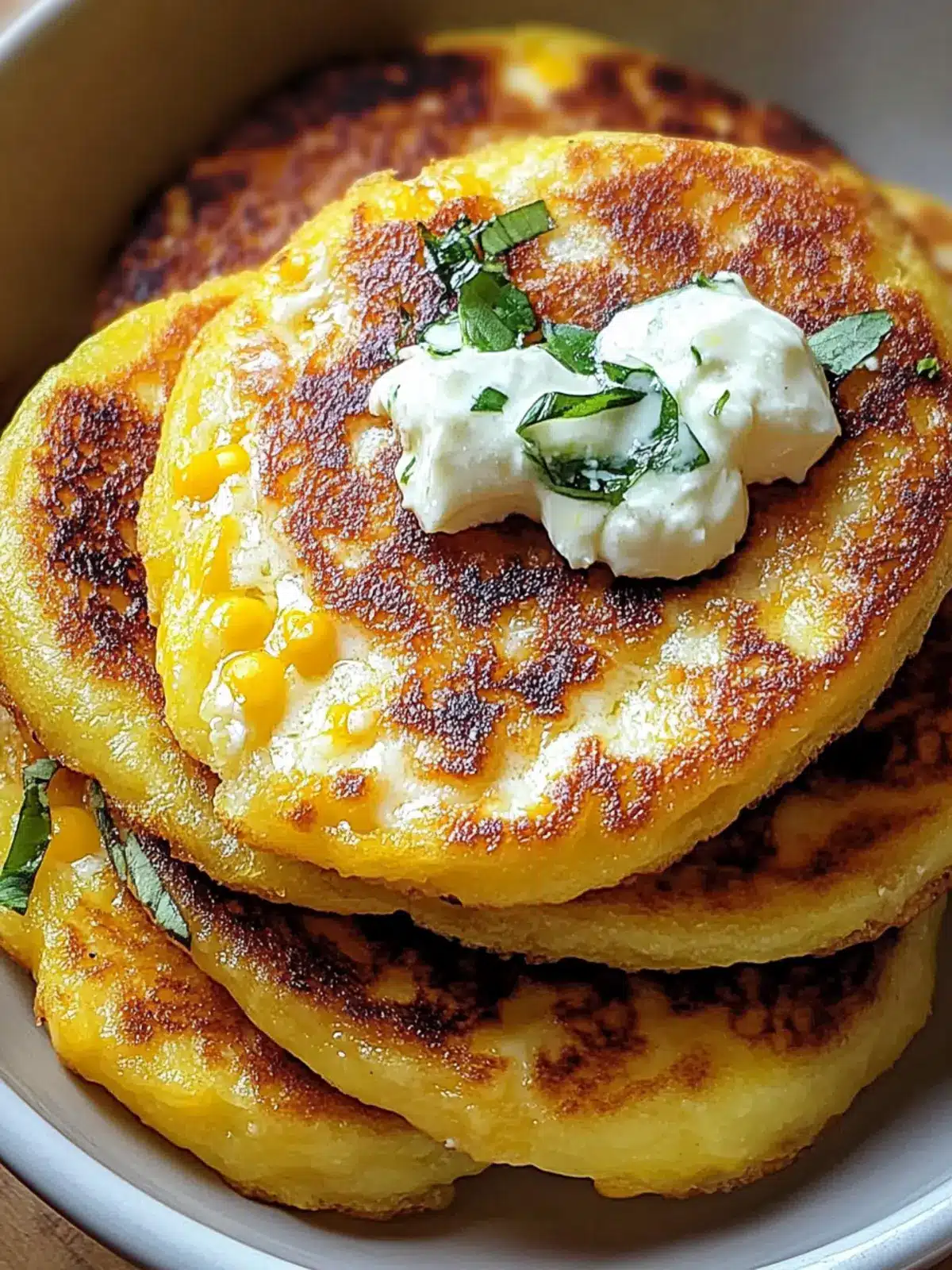 Venezuelan Sweet Corn Cachapas with Gooey Cheese Bliss 4 Venezuelan Sweet Corn Cachapas with Gooey Cheese