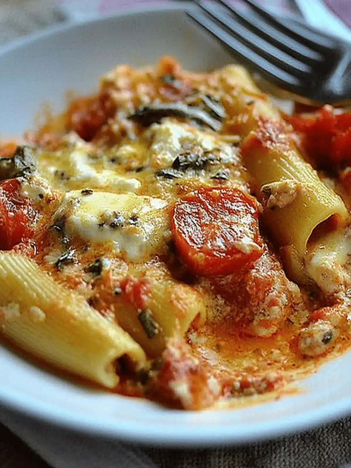 Ricotta and Parsley-Filled Paccheri in Tomato Butter Sauce 2 Ricotta-and-Parsley-Filled Paccheri Baked with a Tomato, Butter and Sage Sauce