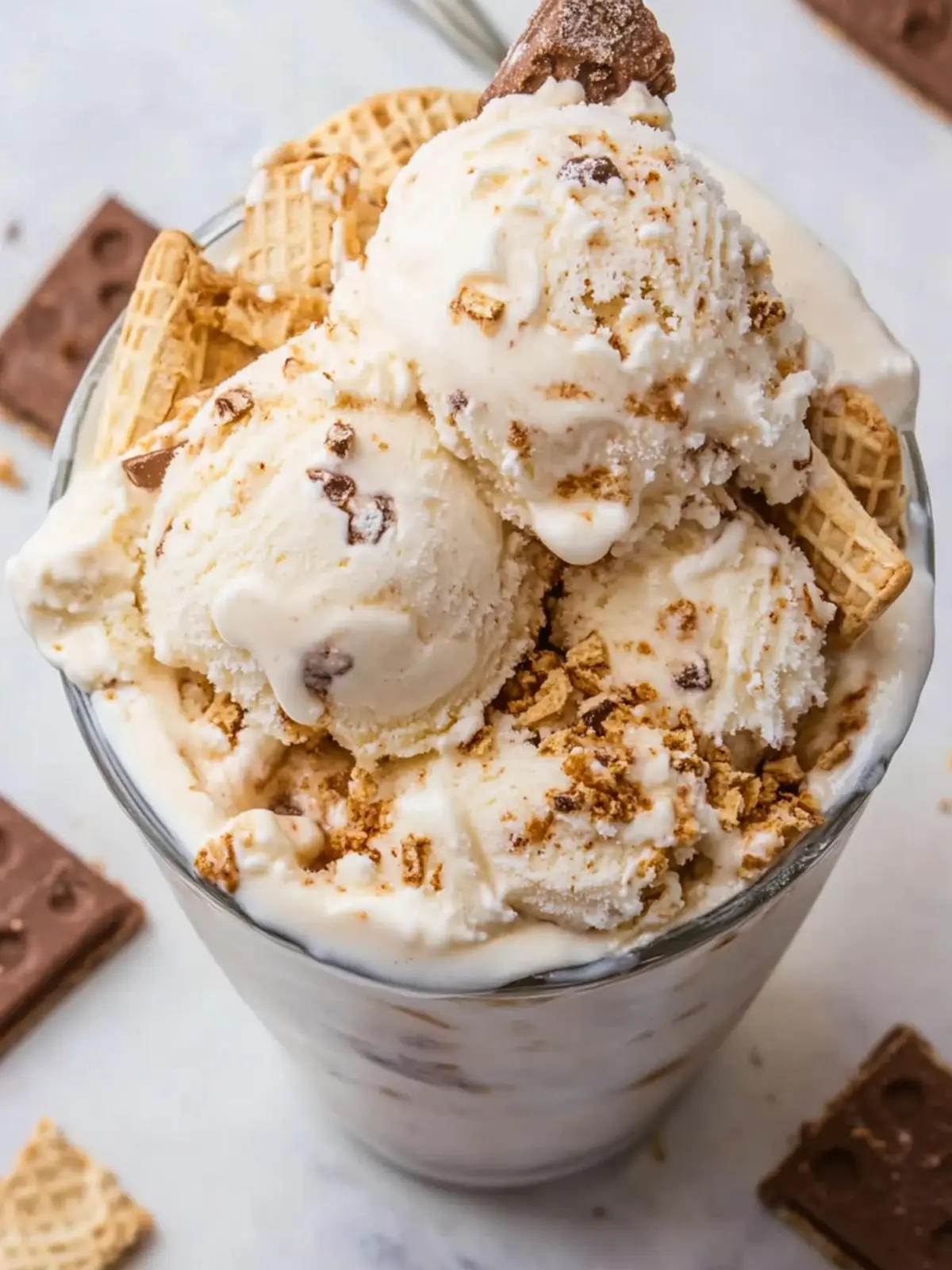 S mores No Churn Ice Cream That Will Melt Your Heart 2 S mores No Churn Ice Cream