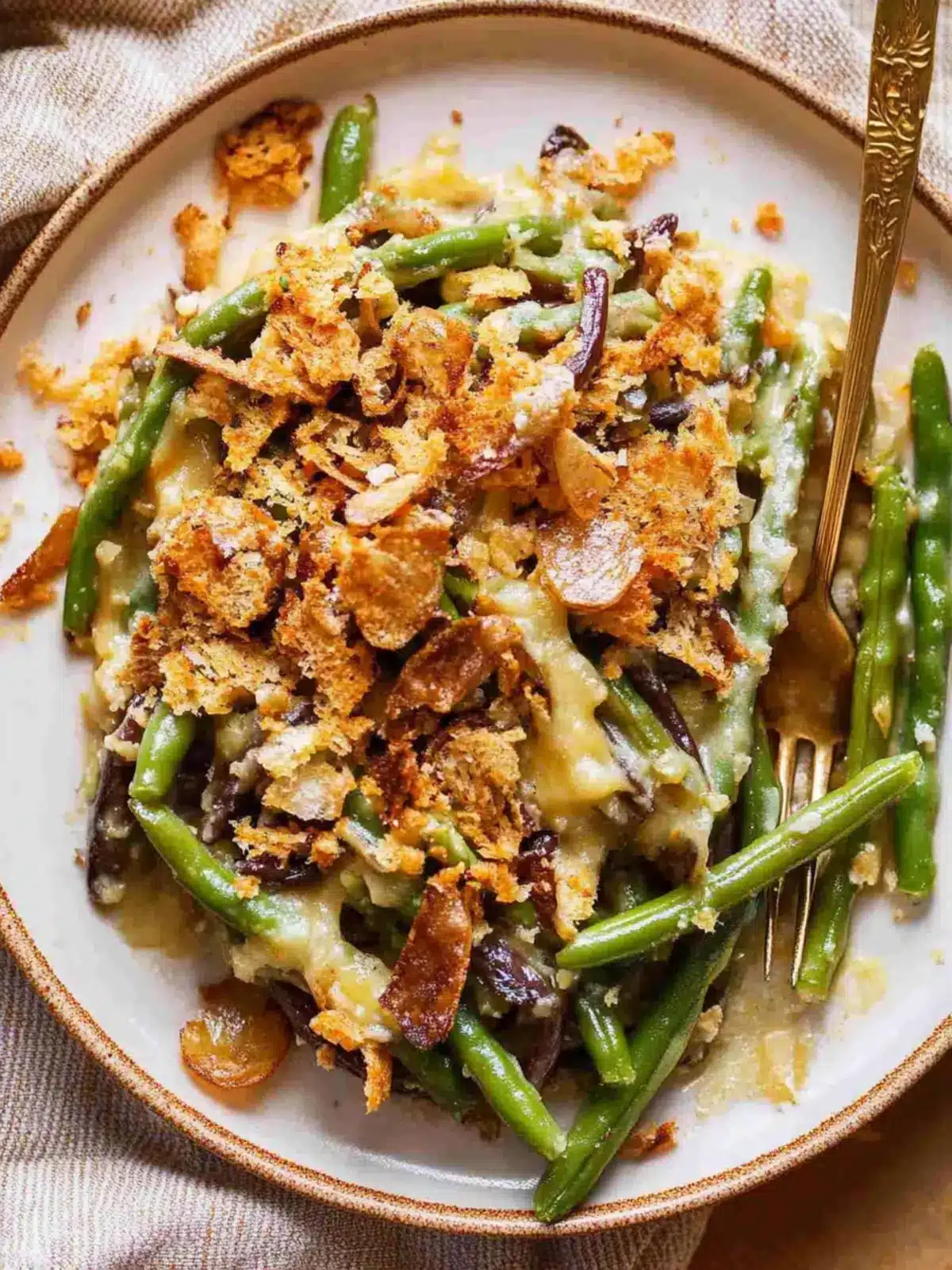 Homemade Green Bean Casserole with a Creamy Twist 3 Homemade Green Bean Casserole