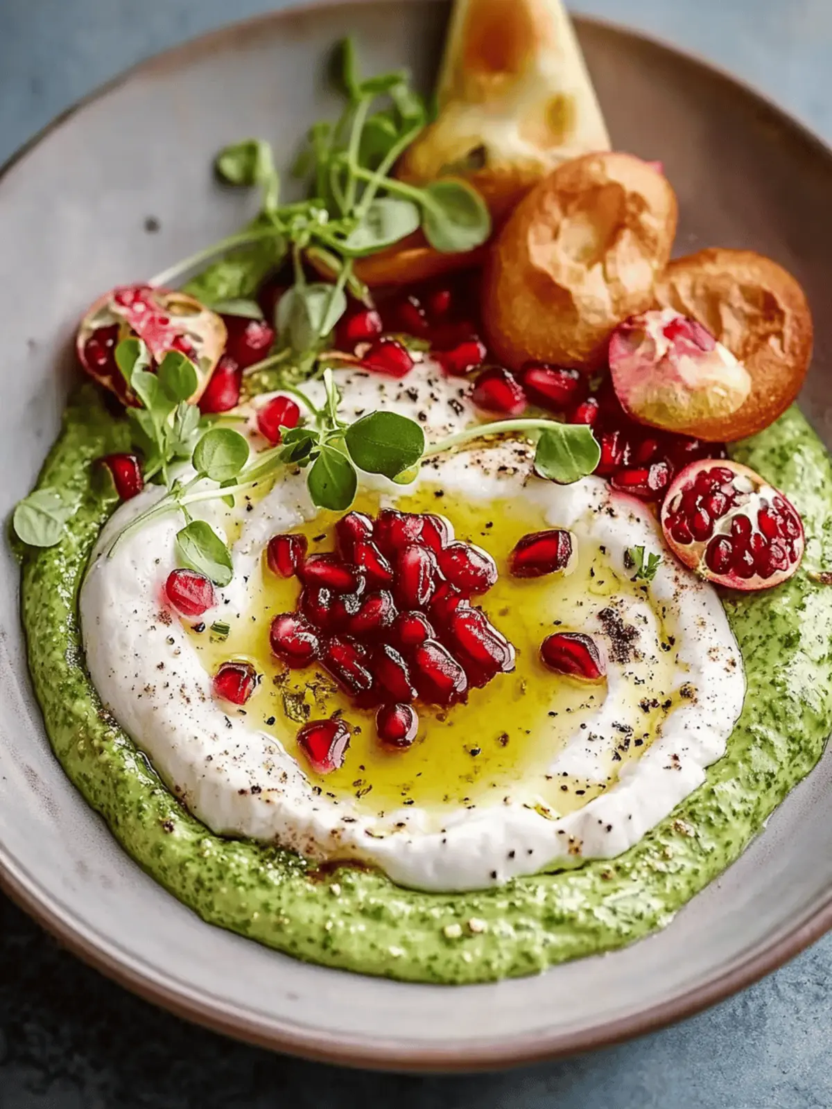 Burrata Platter with Pomegranate Jewels: Elevate Your Appetizer Game 4 Burrata Platter with Pomegranate Jewels