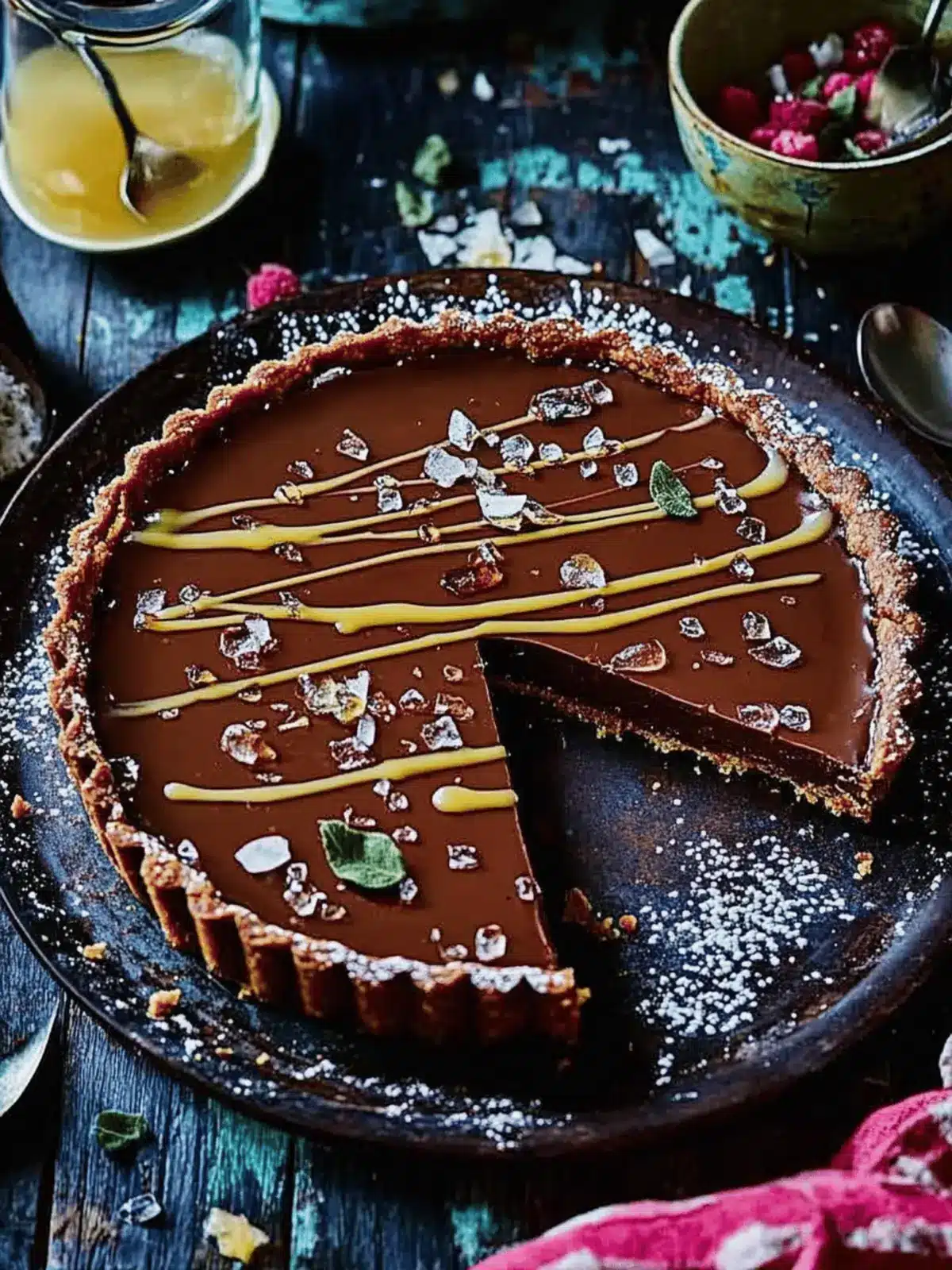 Irresistible Salted Maple Chocolate Tart You Can't Resist 2 Salted maple chocolate tart