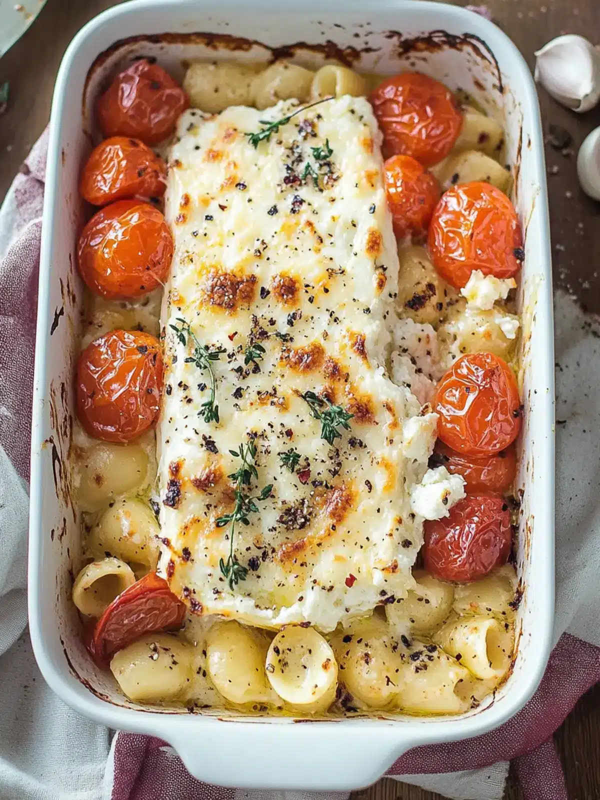 Baked Goat Cheese Pasta with Spinach for a Cozy Dinner Delight 2 Baked Goat Cheese Pasta