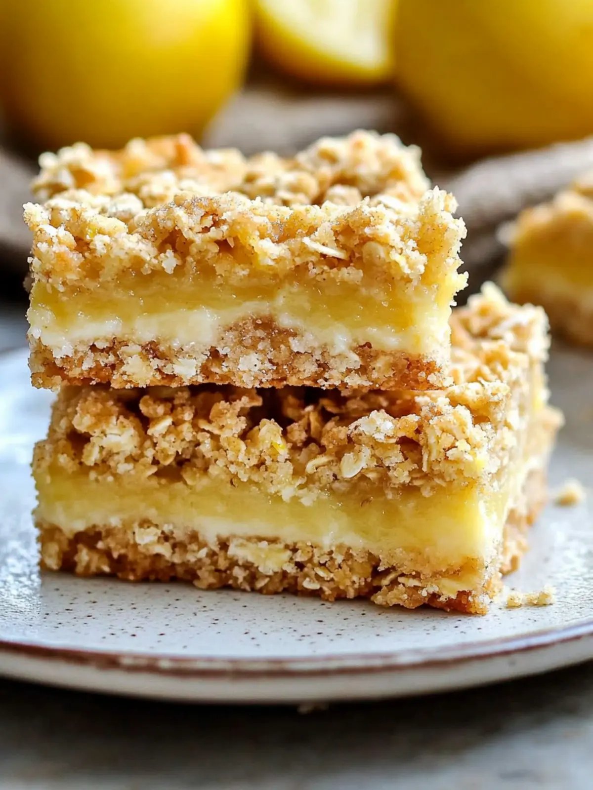 Delicious Lemon Oatmeal Crumble Bars Perfect for Any Occasion 2 Lemon Oatmeal Crumble Bars