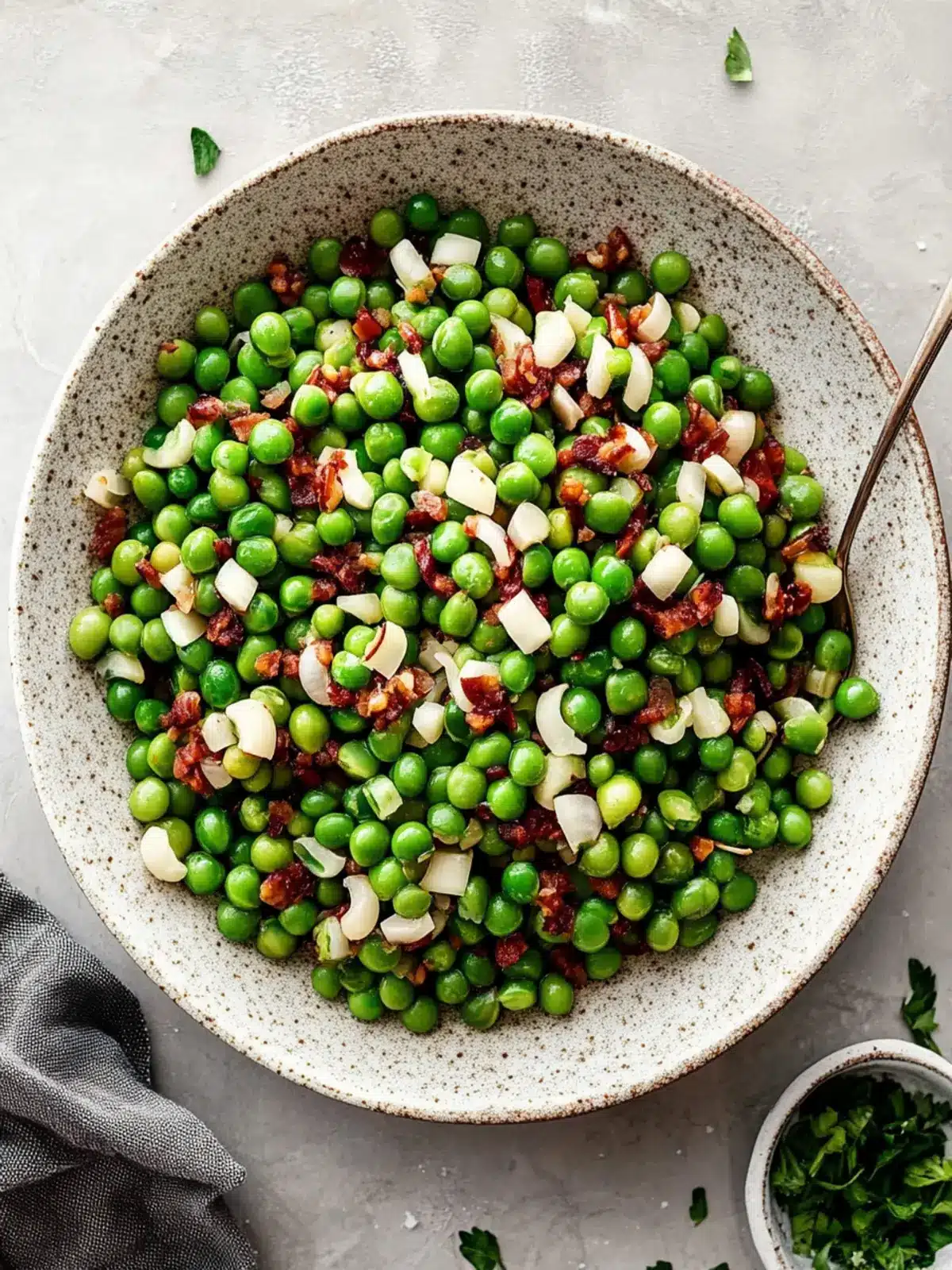 Thanksgiving Peas with Pancetta and Pears - A Flavorful Twist 2 Thanksgiving Peas