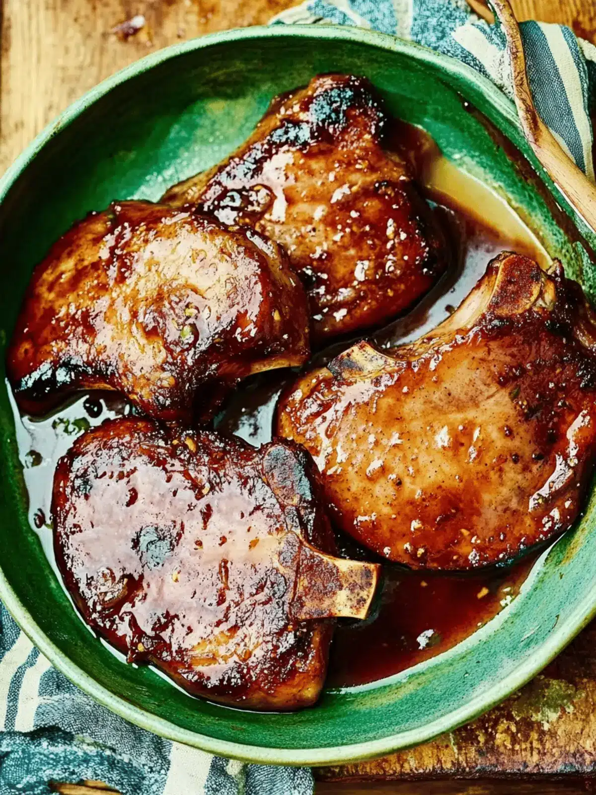 Sticky Maple-Glazed Pork Chops That Melt in Your Mouth 4 Sticky maple-glazed pork chops
