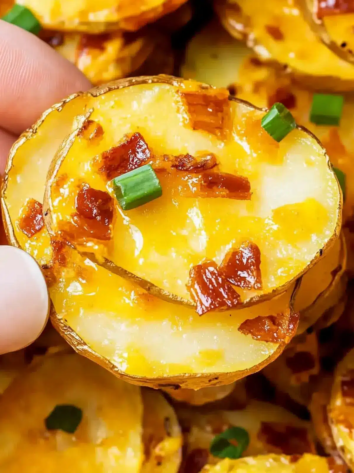 Irresistible Baked Potato Slices Topped with Bacon Bliss 2 Baked Potato Slices