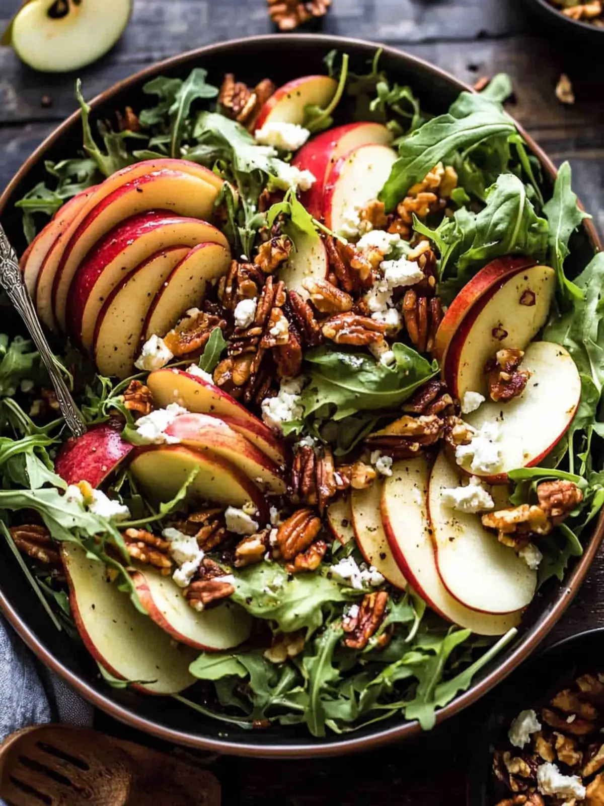 Fall in Love with Autumn Harvest Honeycrisp Apple and Feta Salad 3 Autumn Harvest Honeycrisp Apple and Feta Salad.