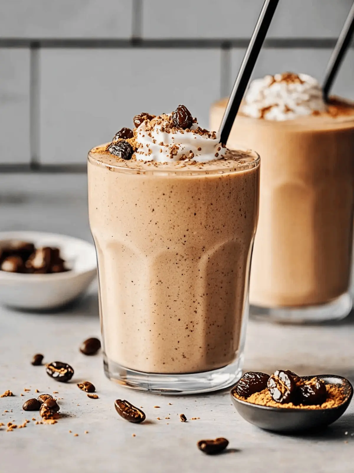 Tahini Date Coffee Smoothie for a Nutty Morning Boost 4 Tahini Date Coffee Smoothie