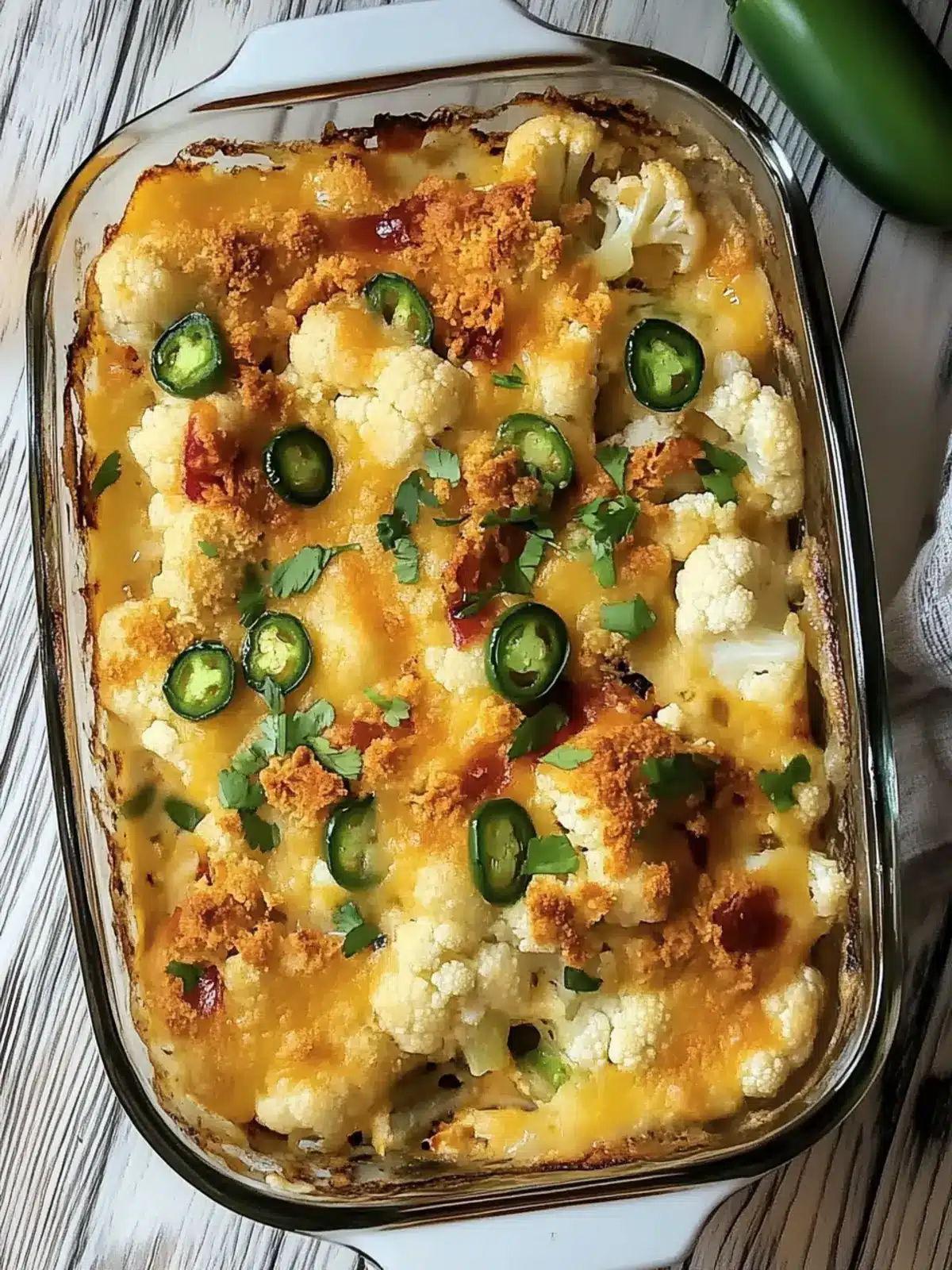 Tasty Jalapeno Popper Cauliflower Casserole Made Easy 3 Tasty Jalapeno Popper Cauliflower Casserole
