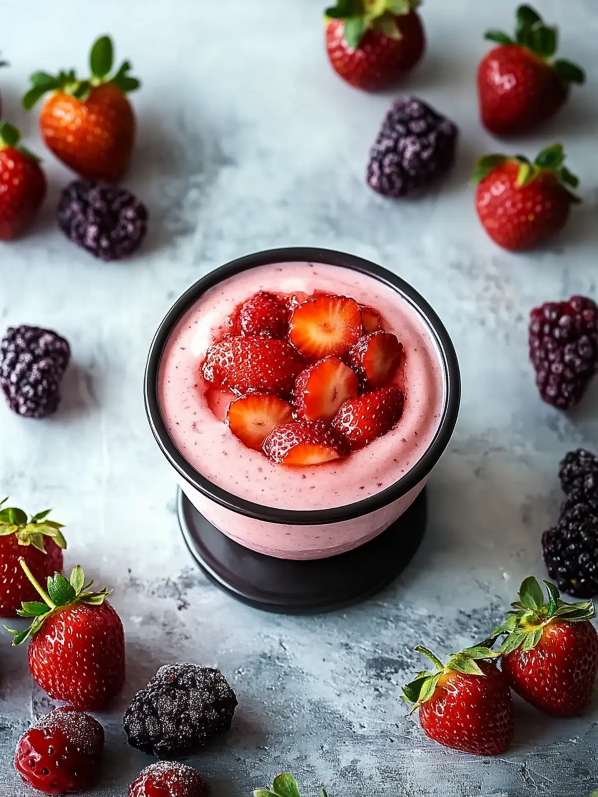 Delicious Strawberry Mousse with Strawberry Sauce Delight 4 Strawberry Mousse with Strawberry Sauce