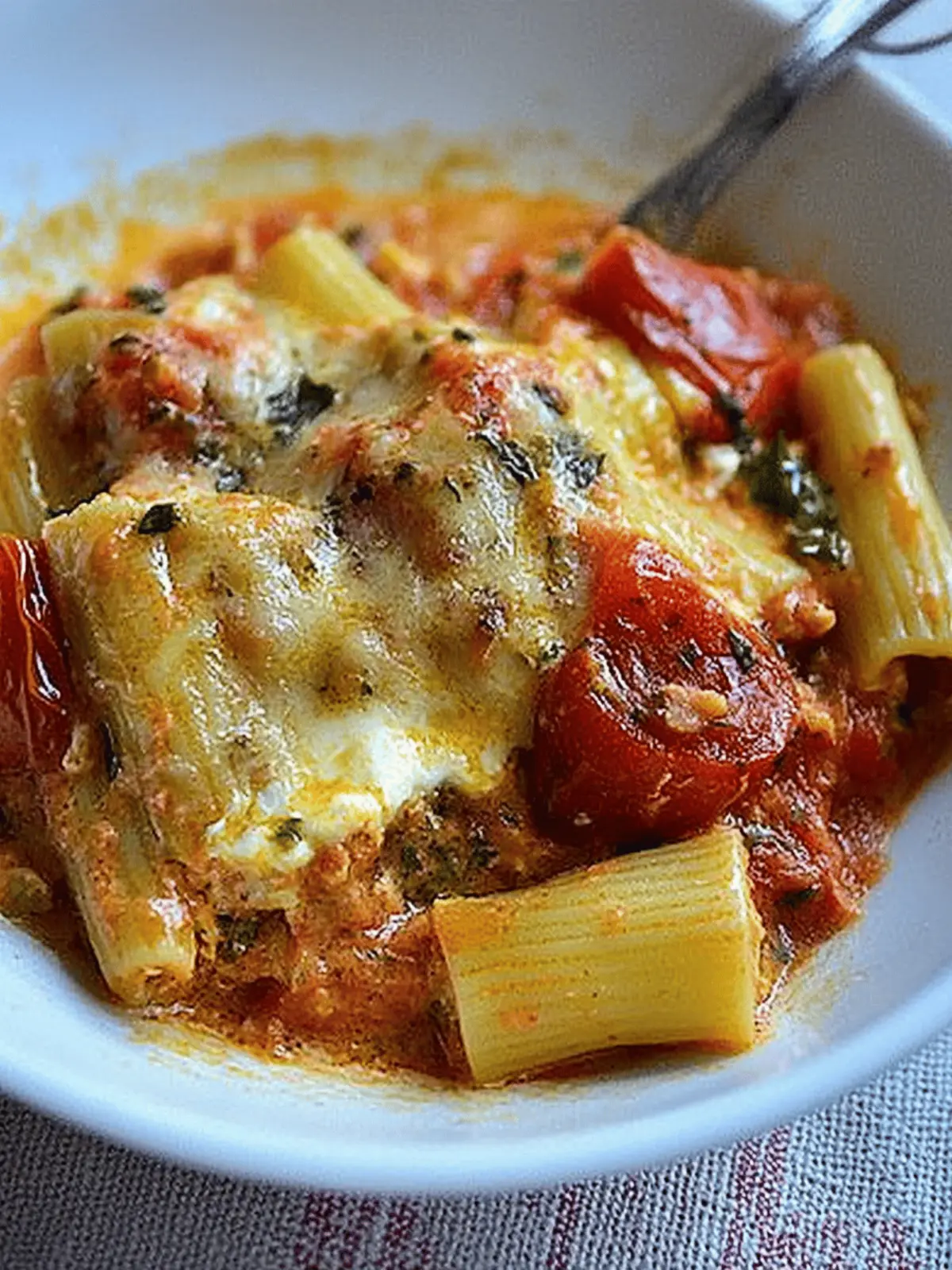 Ricotta and Parsley-Filled Paccheri in Tomato Butter Sauce 4 Ricotta-and-Parsley-Filled Paccheri Baked with a Tomato, Butter and Sage Sauce