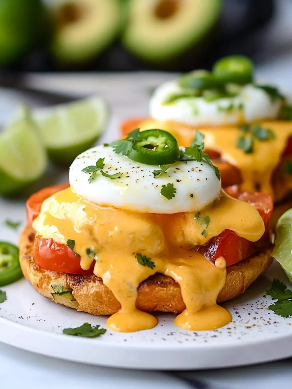 Delight in Mexican Eggs Benedict with Zesty Chipotle Twist 2 Mexican Eggs Benedict