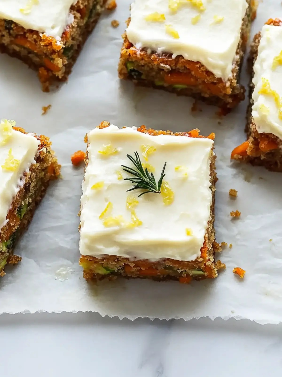Spiced Ginger Carrot and Zucchini Bars with Zesty Lemon Frosting 2 Spiced Ginger Carrot and Zucchini Bars with Lemon Cream Cheese Frosting