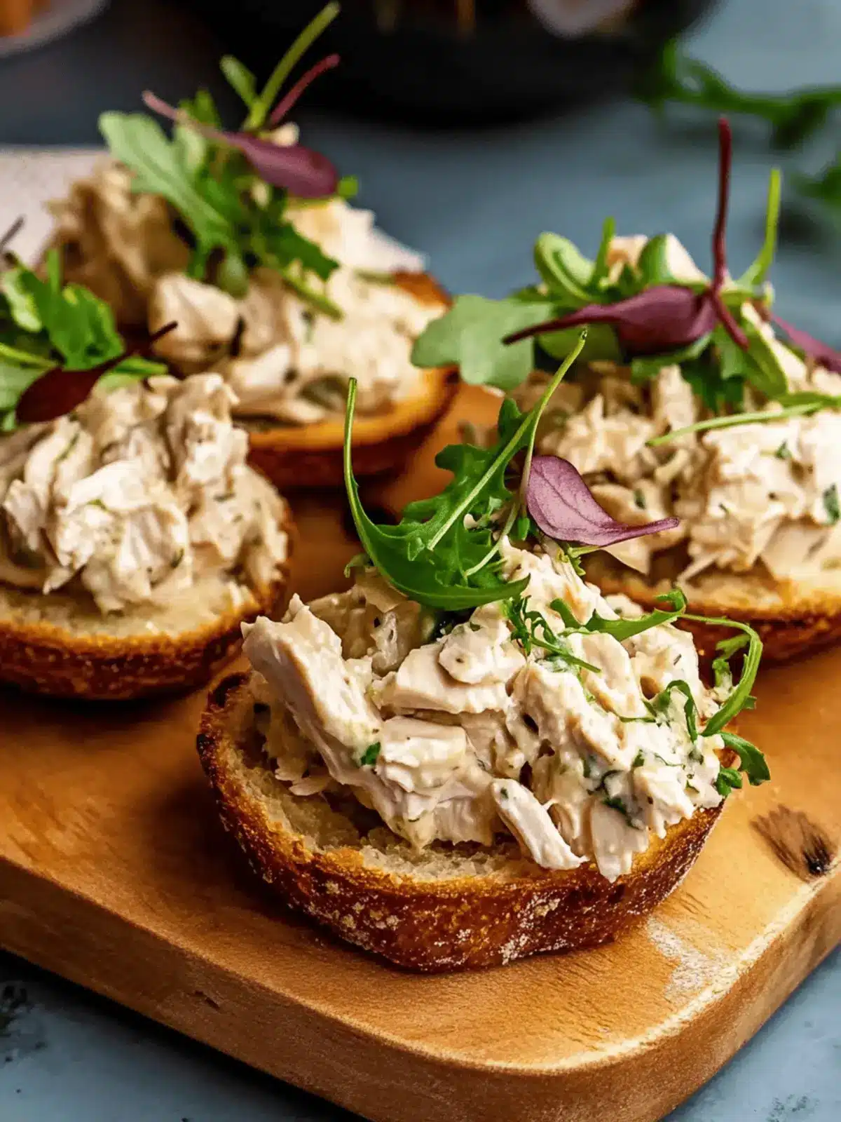 Tarragon Chicken Salad Crostini: A Flavorful Gluten-Free Delight 4 Tarragon Chicken Salad Crostini