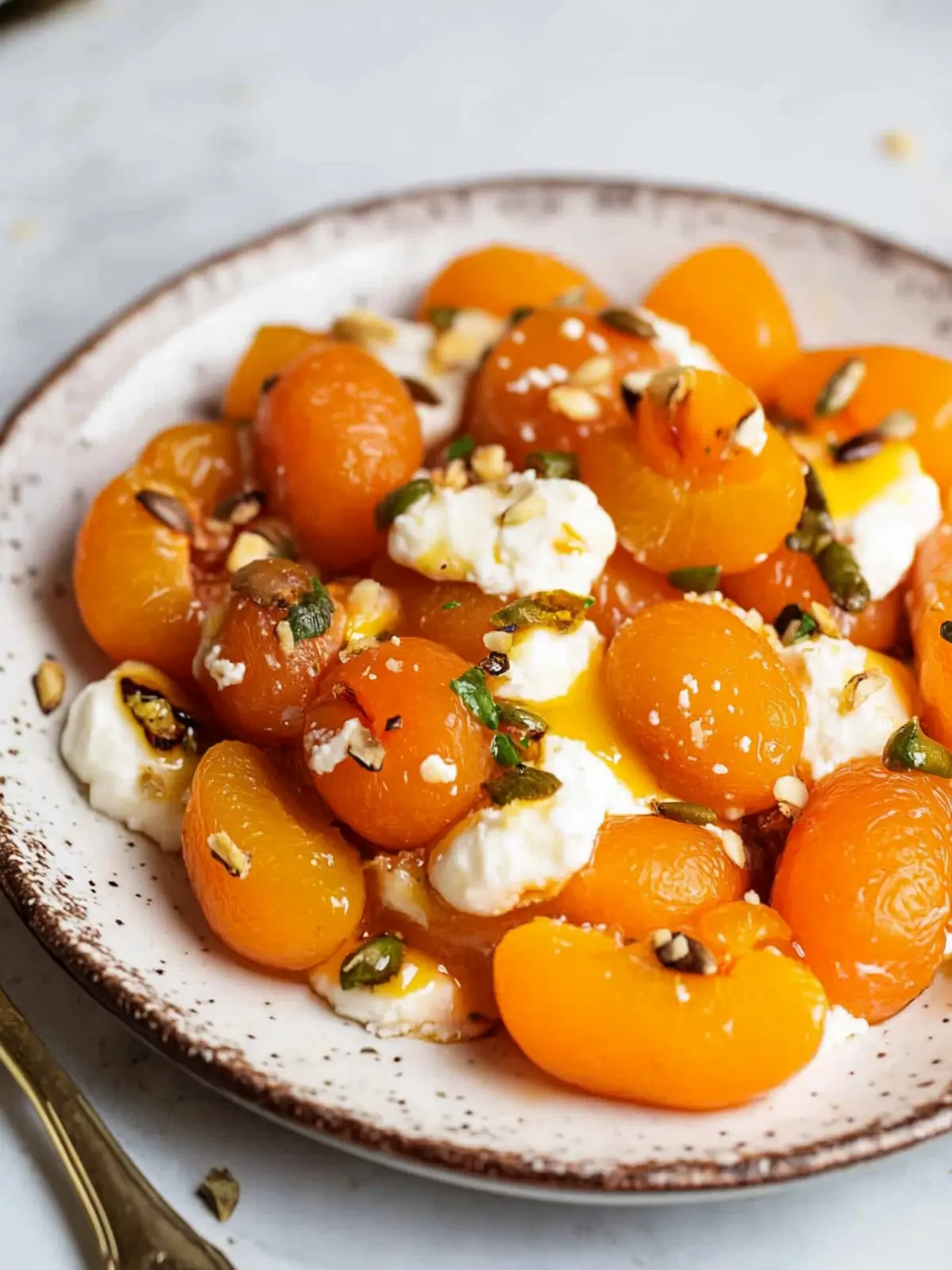 Delicious Kuru Kayısı Tatlısı: Turkish Apricots with Ricotta 4 Kuru Kayısı Tatlısı (Turkish Poached Apricots with Ricotta)