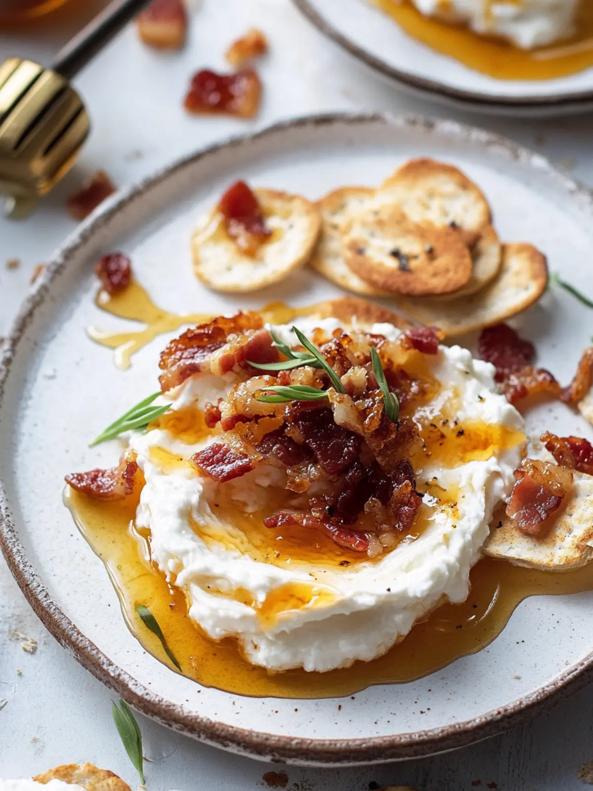 Irresistible Hot Honey & Bacon Whipped Goat Cheese Dip Recipe 2 Hot Honey & Bacon Whipped Goat Cheese.