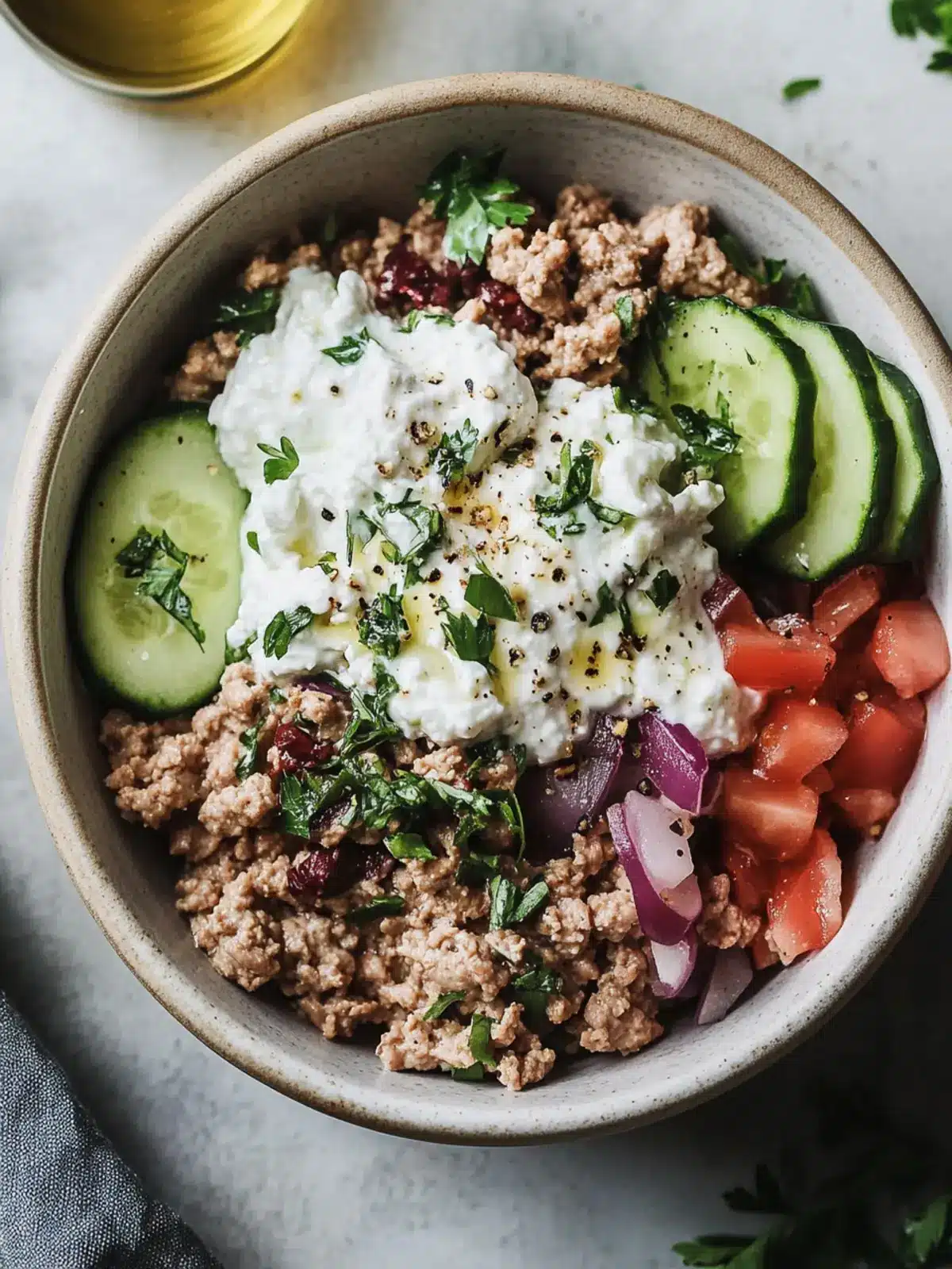 Delicious Healthy Greek Ground Chicken Bowls You ll Love! 4 Healthy Greek Ground Chicken Bowls