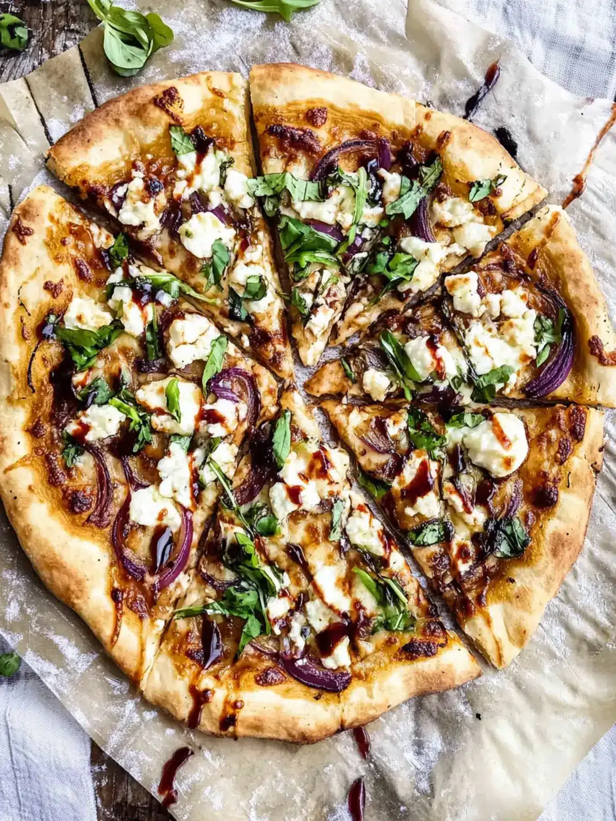 Gourmet Goat Cheese and Onion Pizza with a Sweet Twist 3 Goat Cheese and Onion Pizza