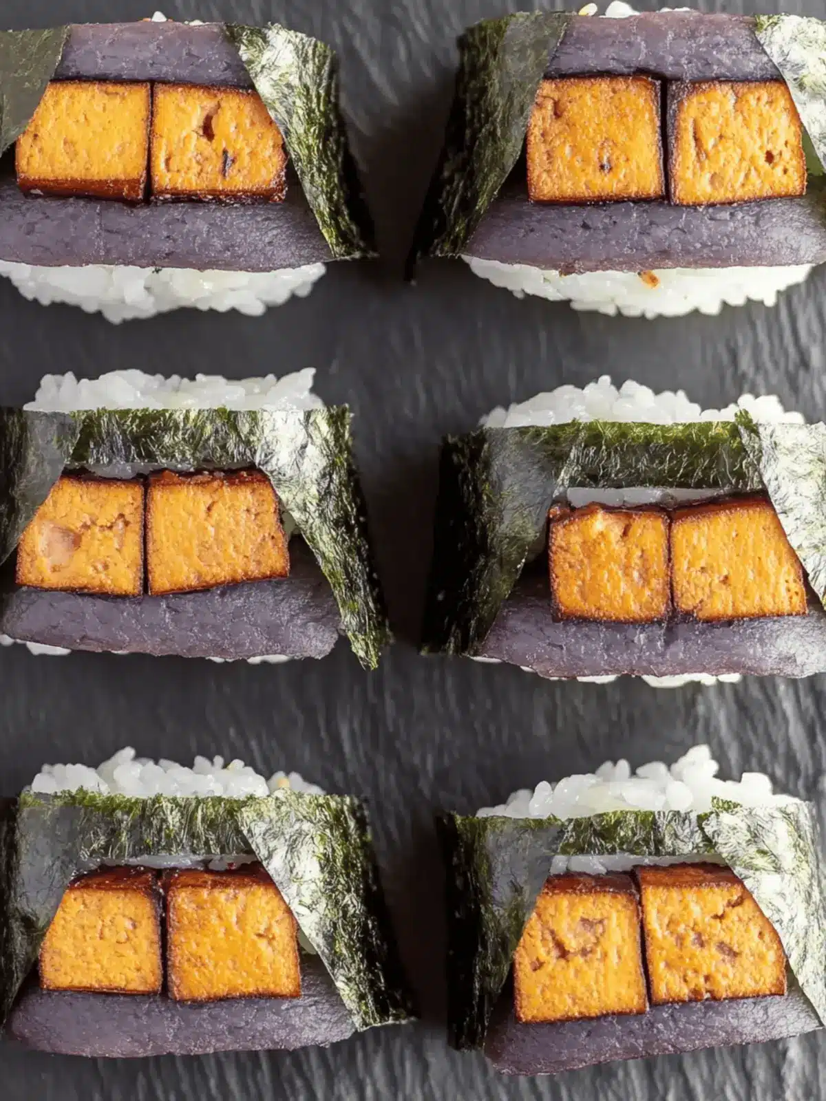 Mouthwatering Vegan Spam Musubi for Halloween Fun 3 Vegan Spam Musubi