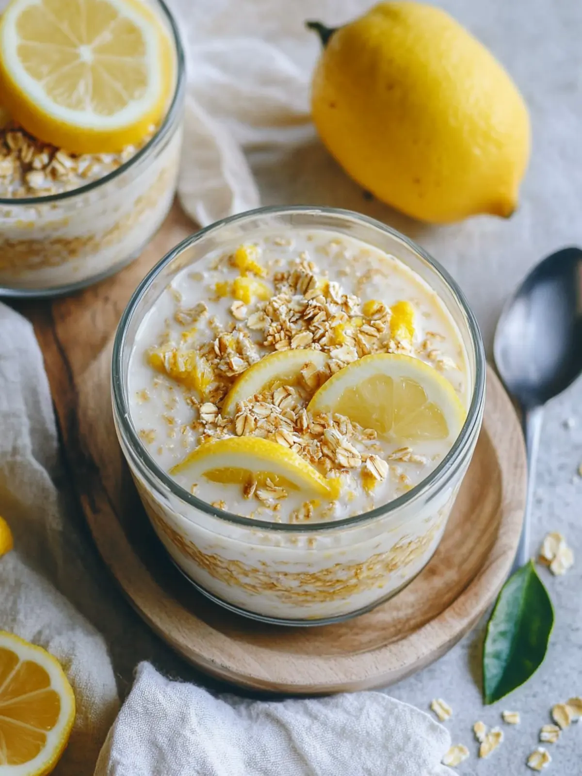 Lemon Cheesecake Overnight Oats for a Zesty Breakfast Upgrade 3 Lemon Cheesecake Overnight Oats