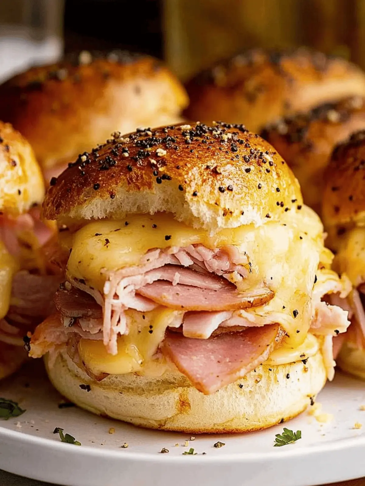 Savory Hot Ham and Cheese Sliders for Ultimate Comfort 3 Hot Ham and Cheese Sliders